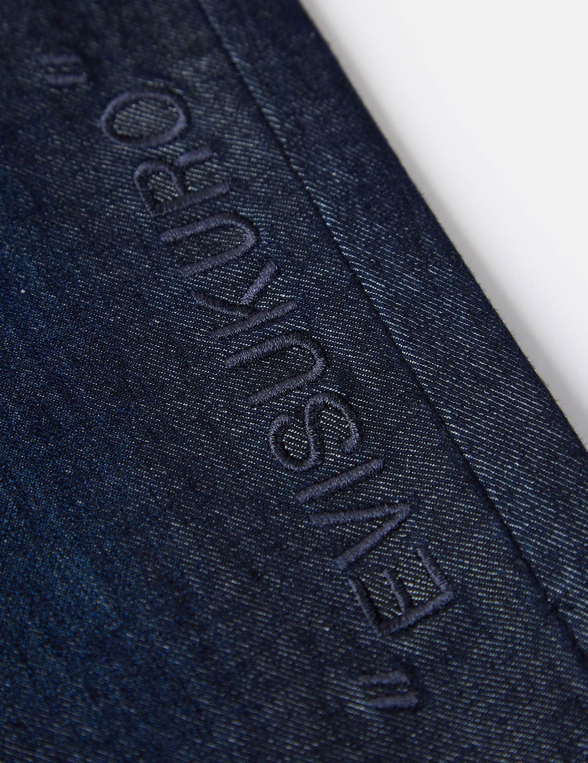 Kamon Embroidered Bermuda Denim Shorts - 12