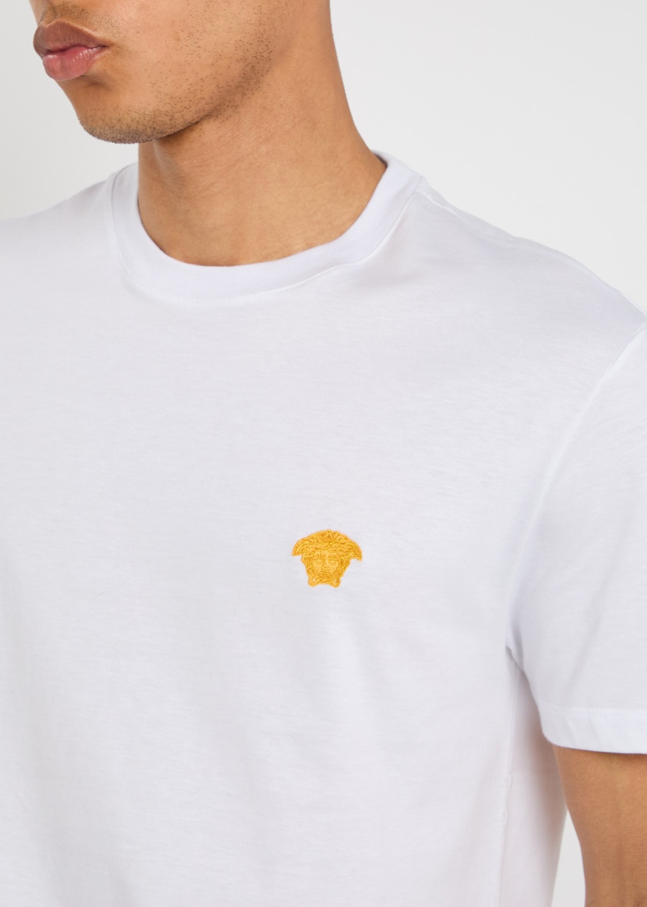 Versace Logo-embroidered Cotton T-shirt - 5