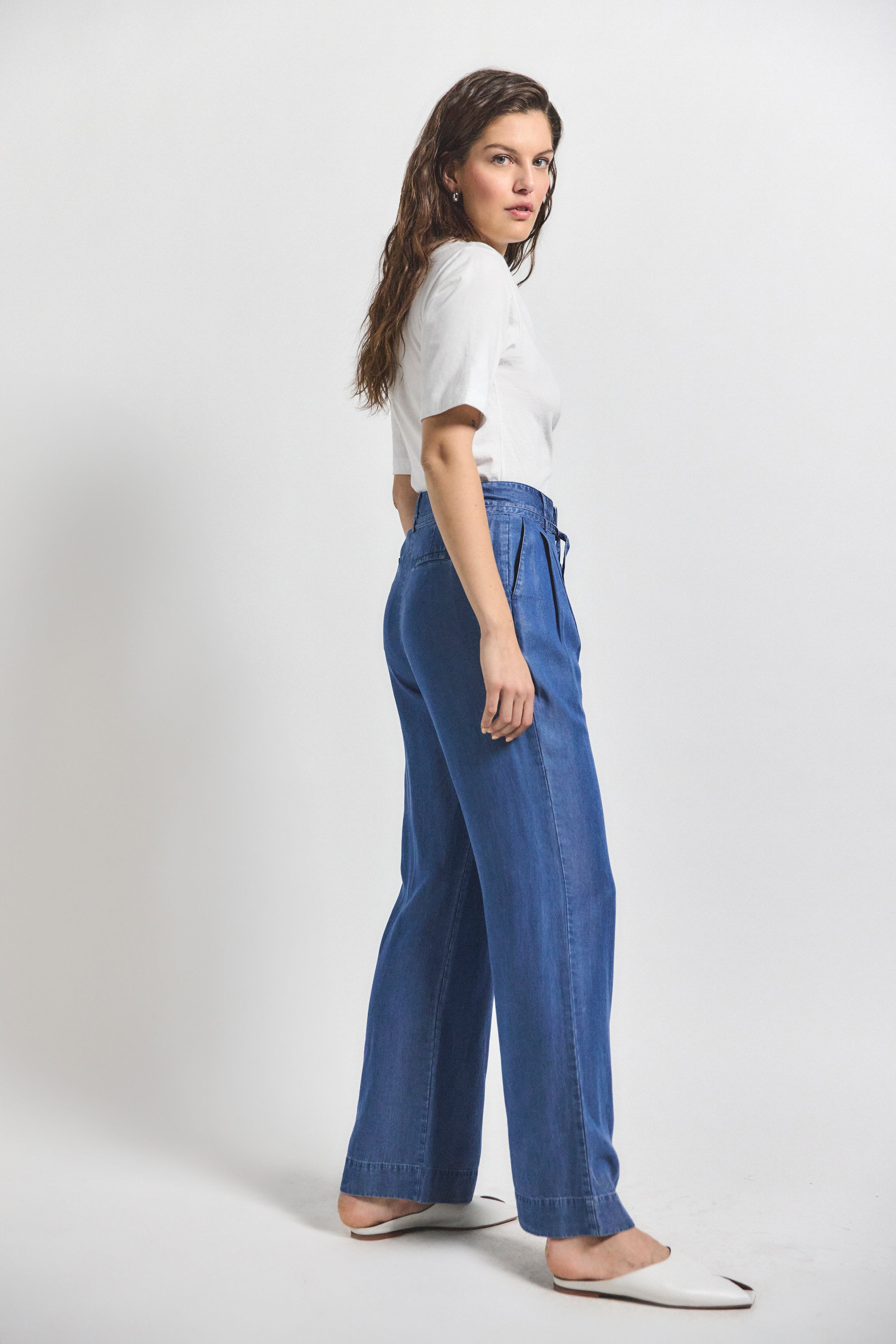 FELICITY PLEATED TIE PANT - 2