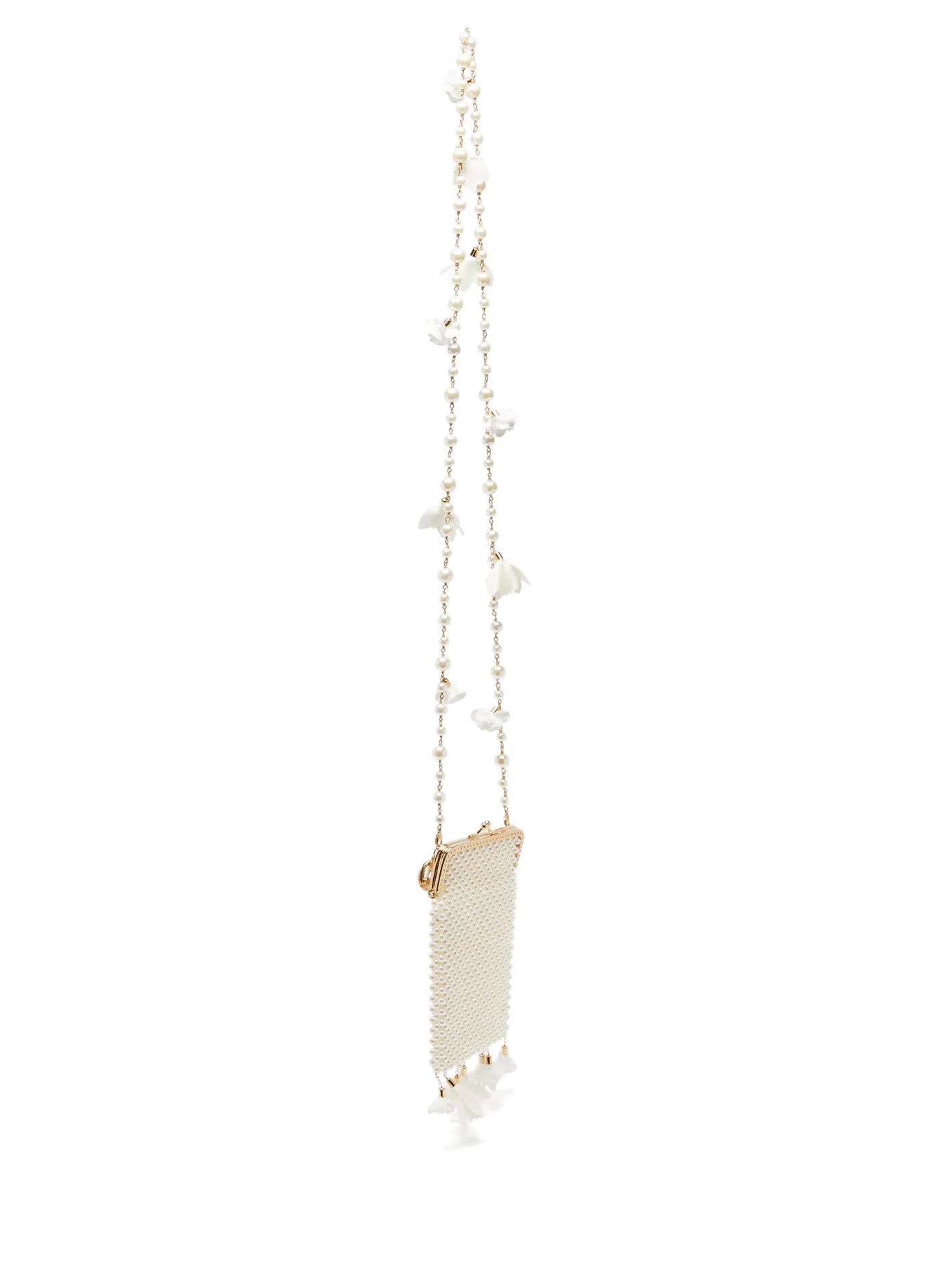 Calendula faux-pearl shoulder bag - 4