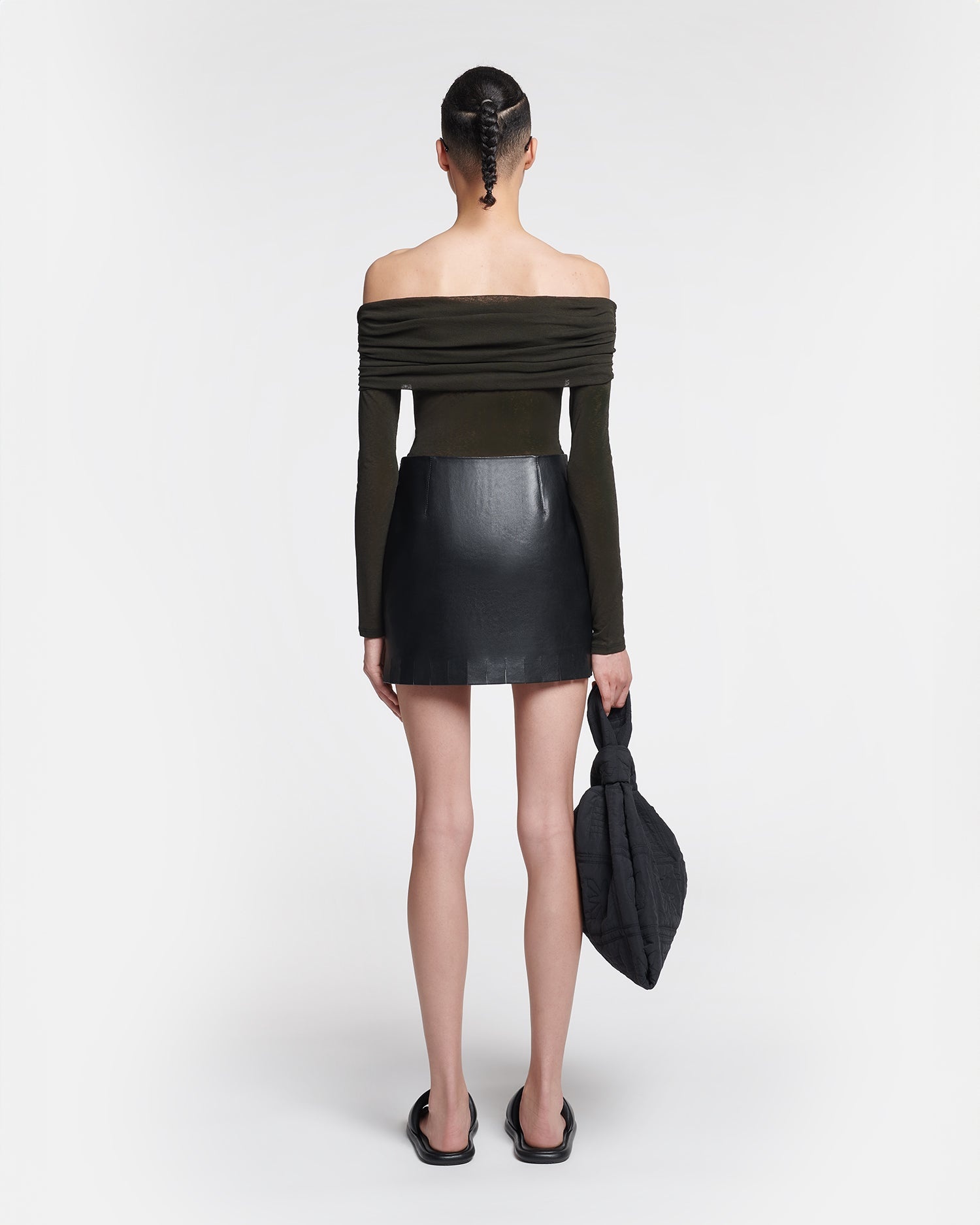 Off-The-Shoulder Mesh-Jersey Top - 5