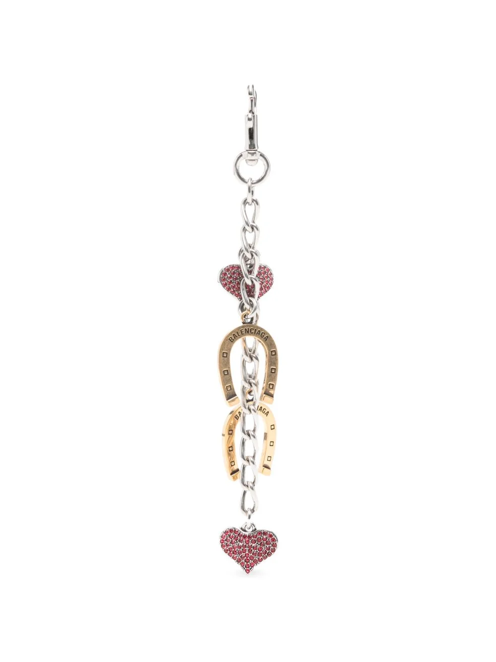 horseshoe heart keyring - 1