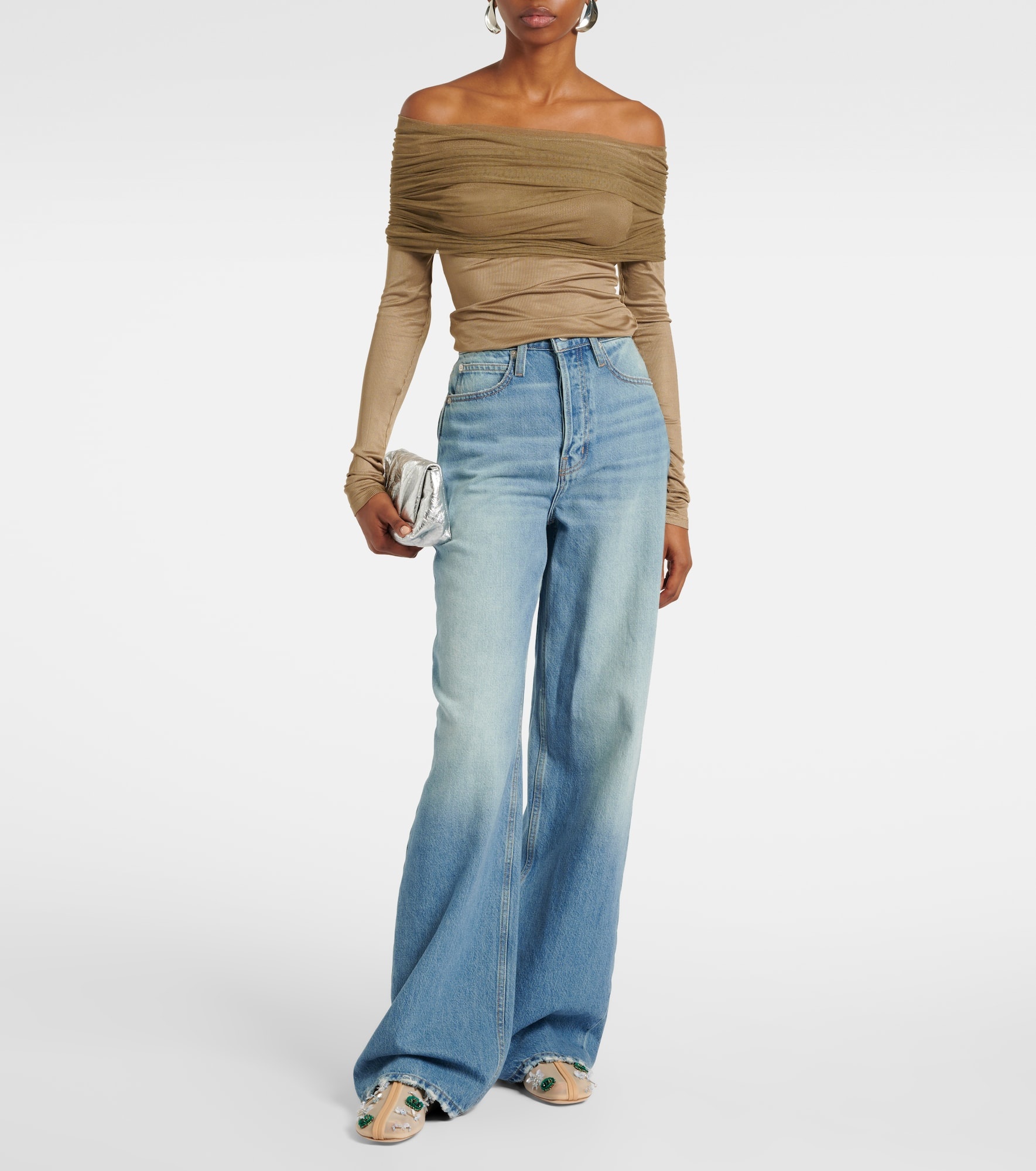 Sonora Veiled ruched top - 2