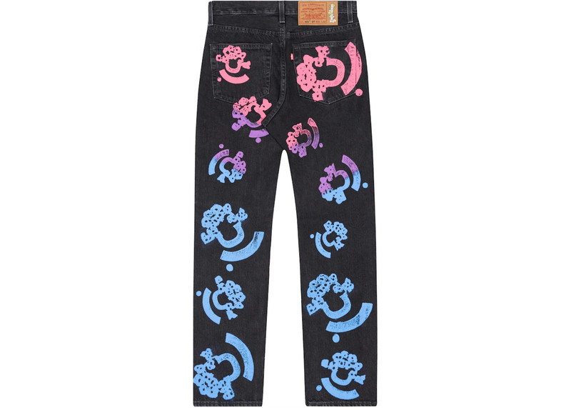 DENIM TEARS Denim Tears Bstroy Tears 501 Jean Washed Black outlook