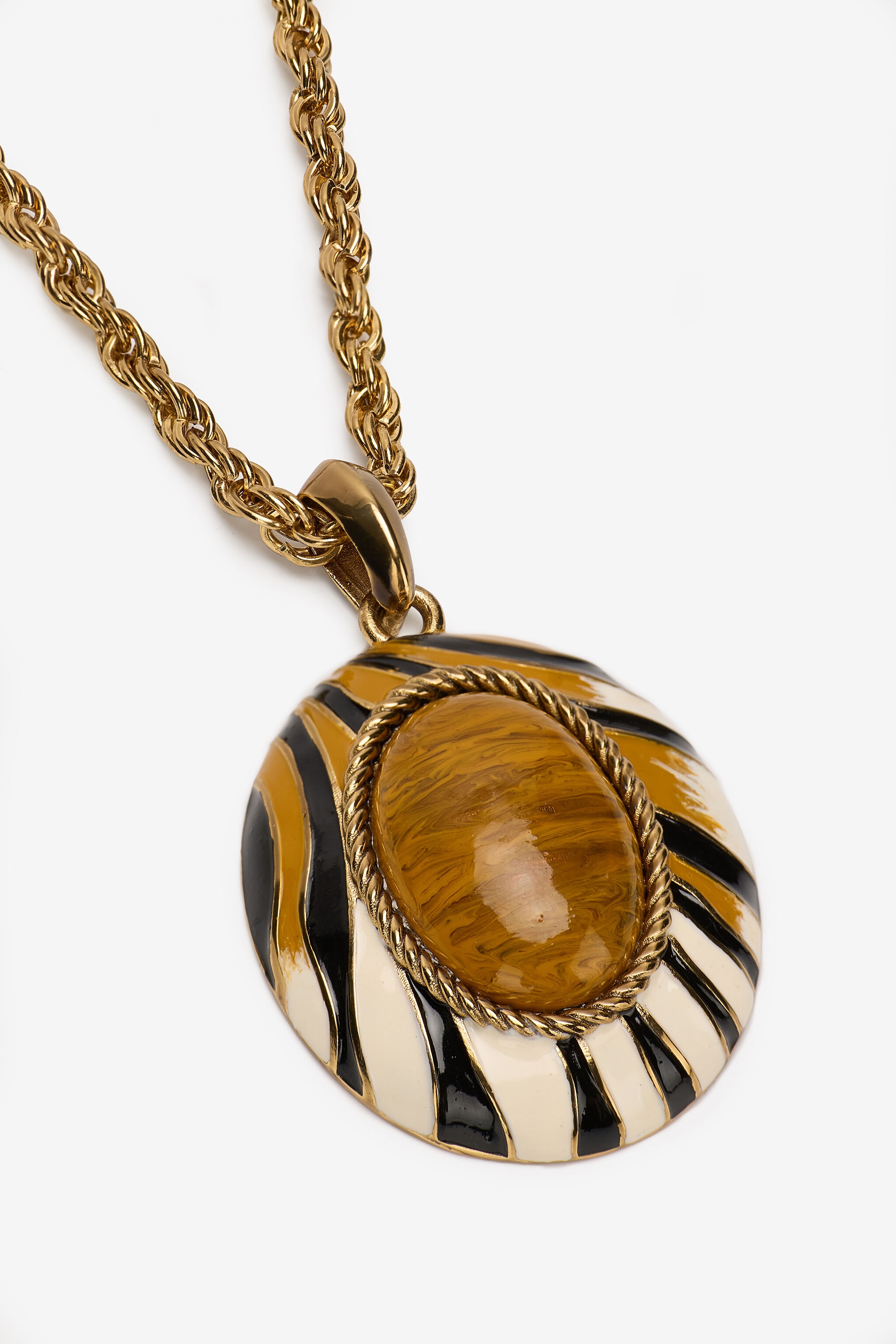 Ray Of Gold Double Pendant Necklace - 4