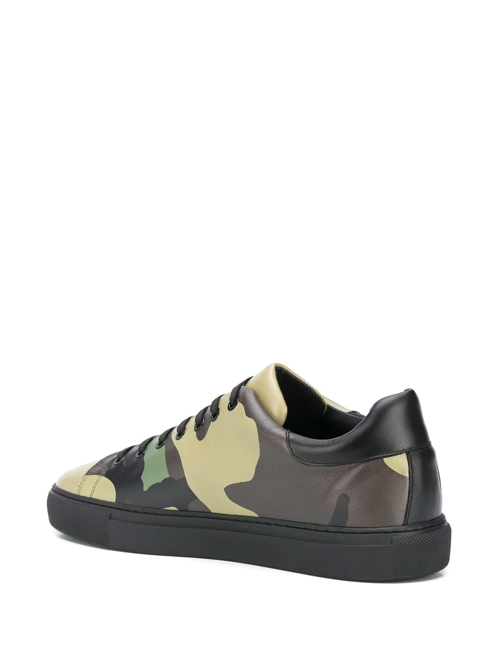 camouflage-print logo sneakers - 3