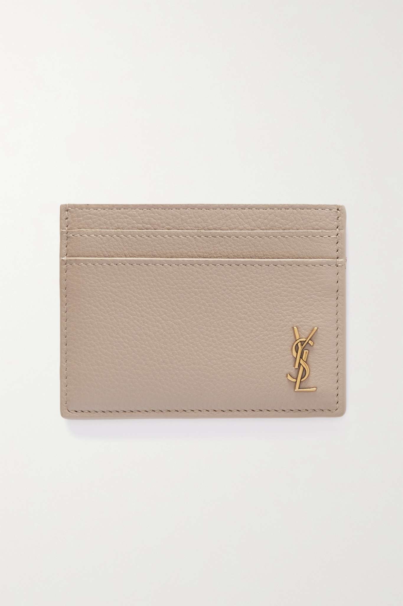 Monogramme textured-leather cardholder - 1