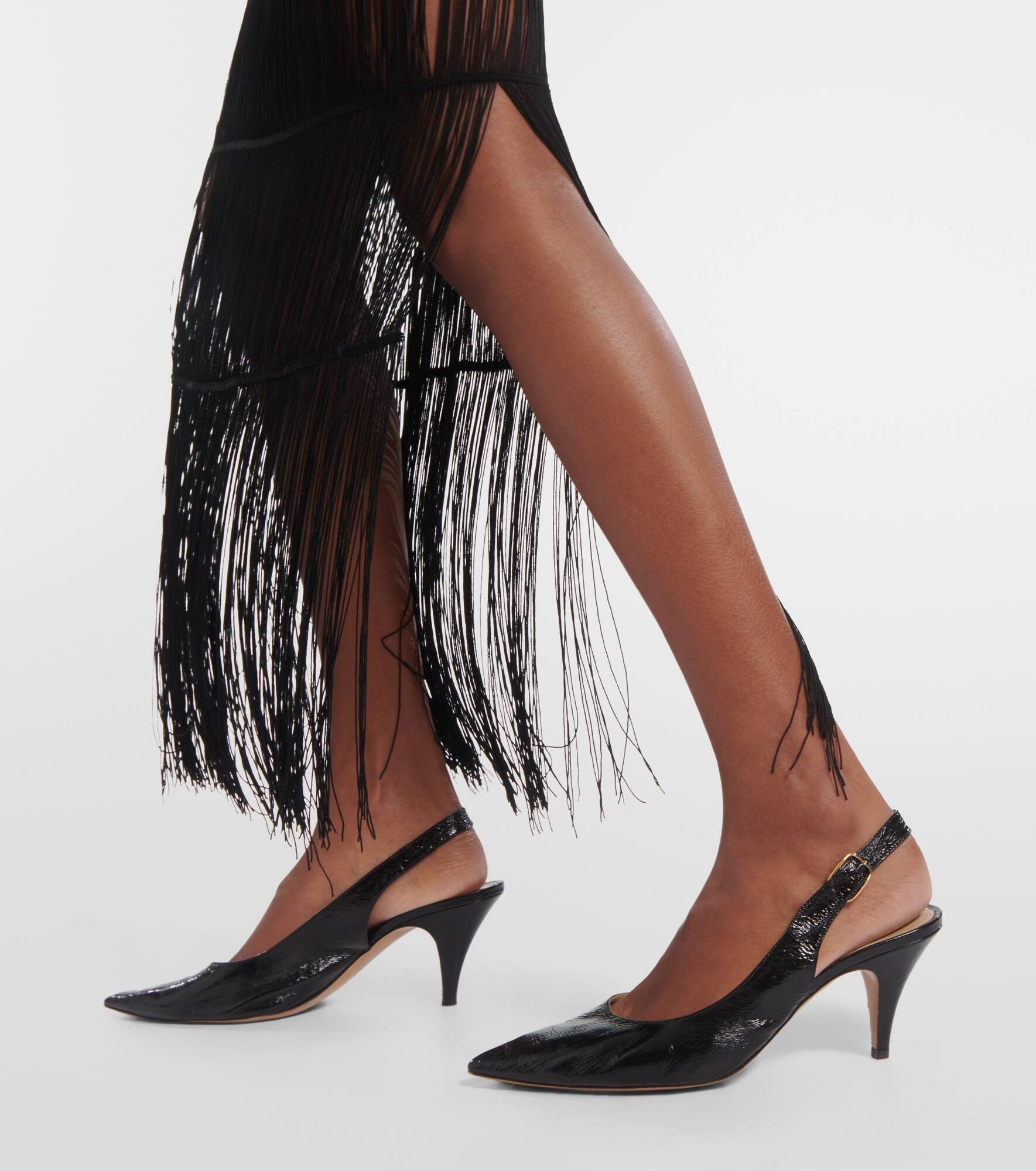River leather slingback pumps - 4