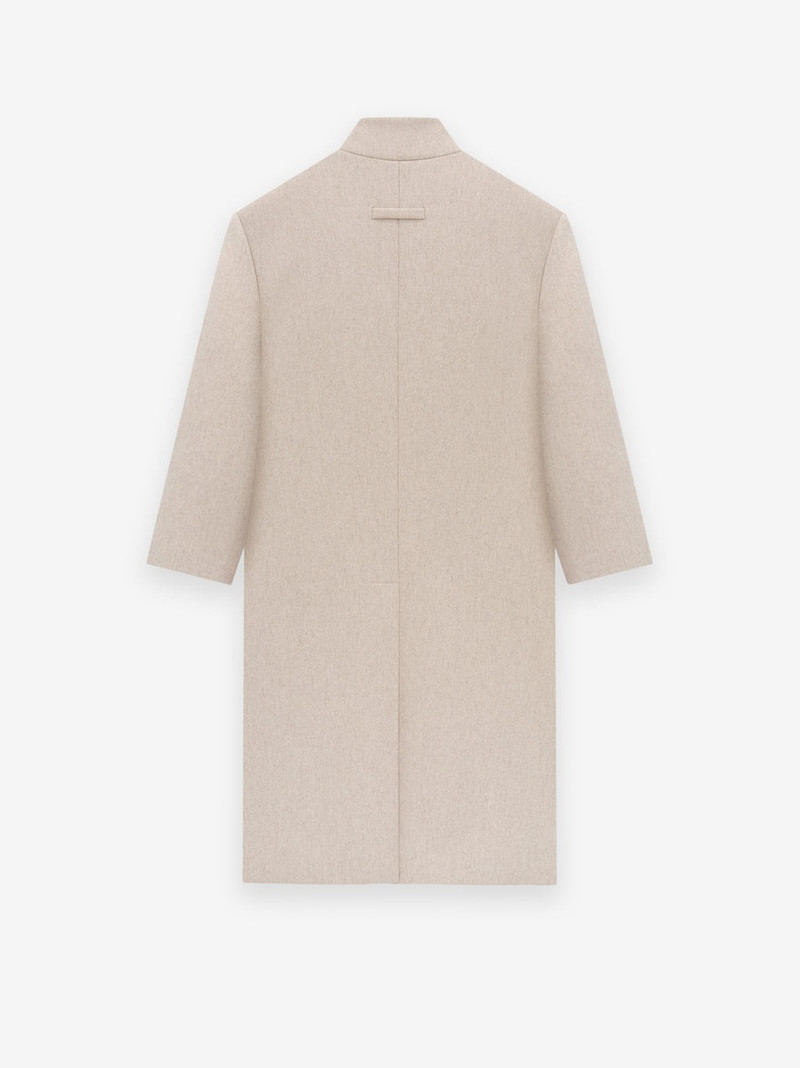 Military Wool Lapelless Coat 4