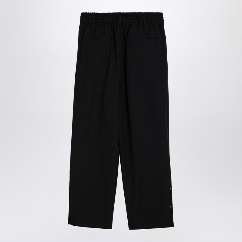 BLACK TROUSERS 3-STRIPES STRAIGHT - 2