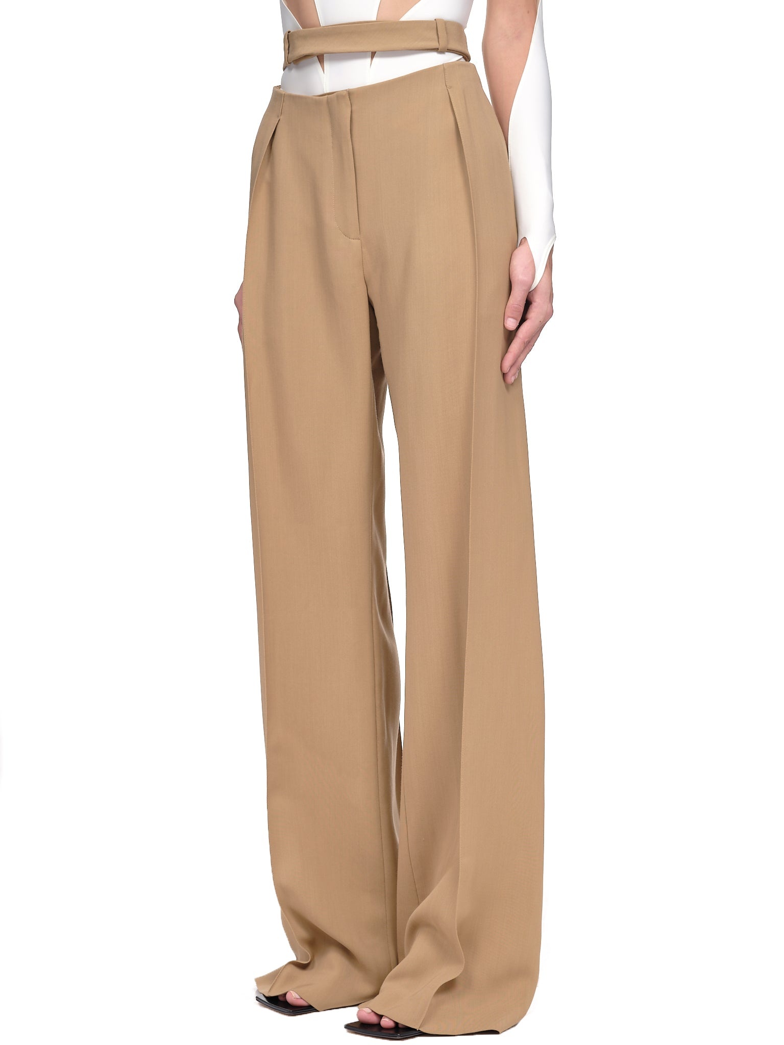 Belted Fluid Trousers - 2