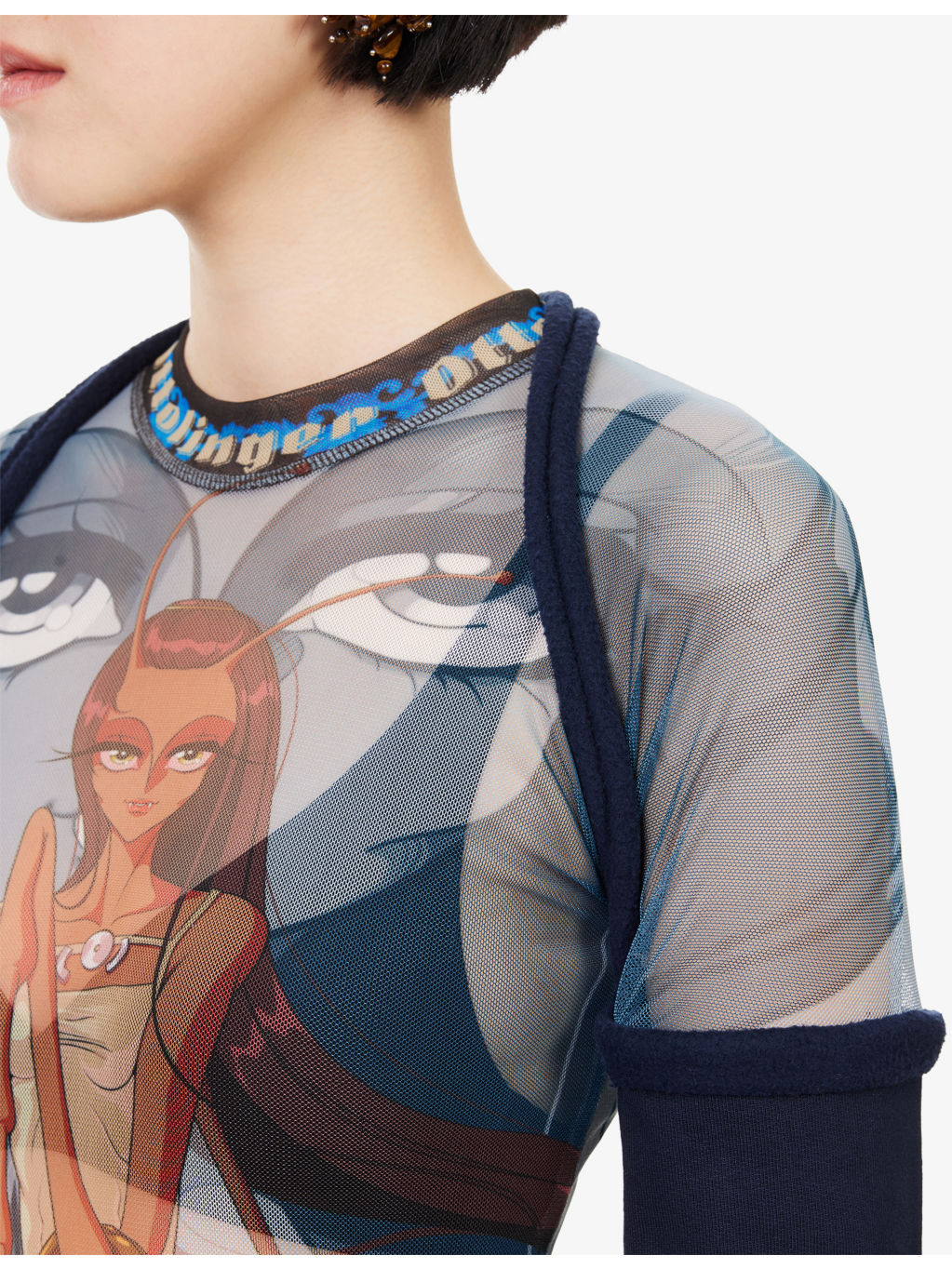 Hybrid Long-Sleeve Mesh Top - 5