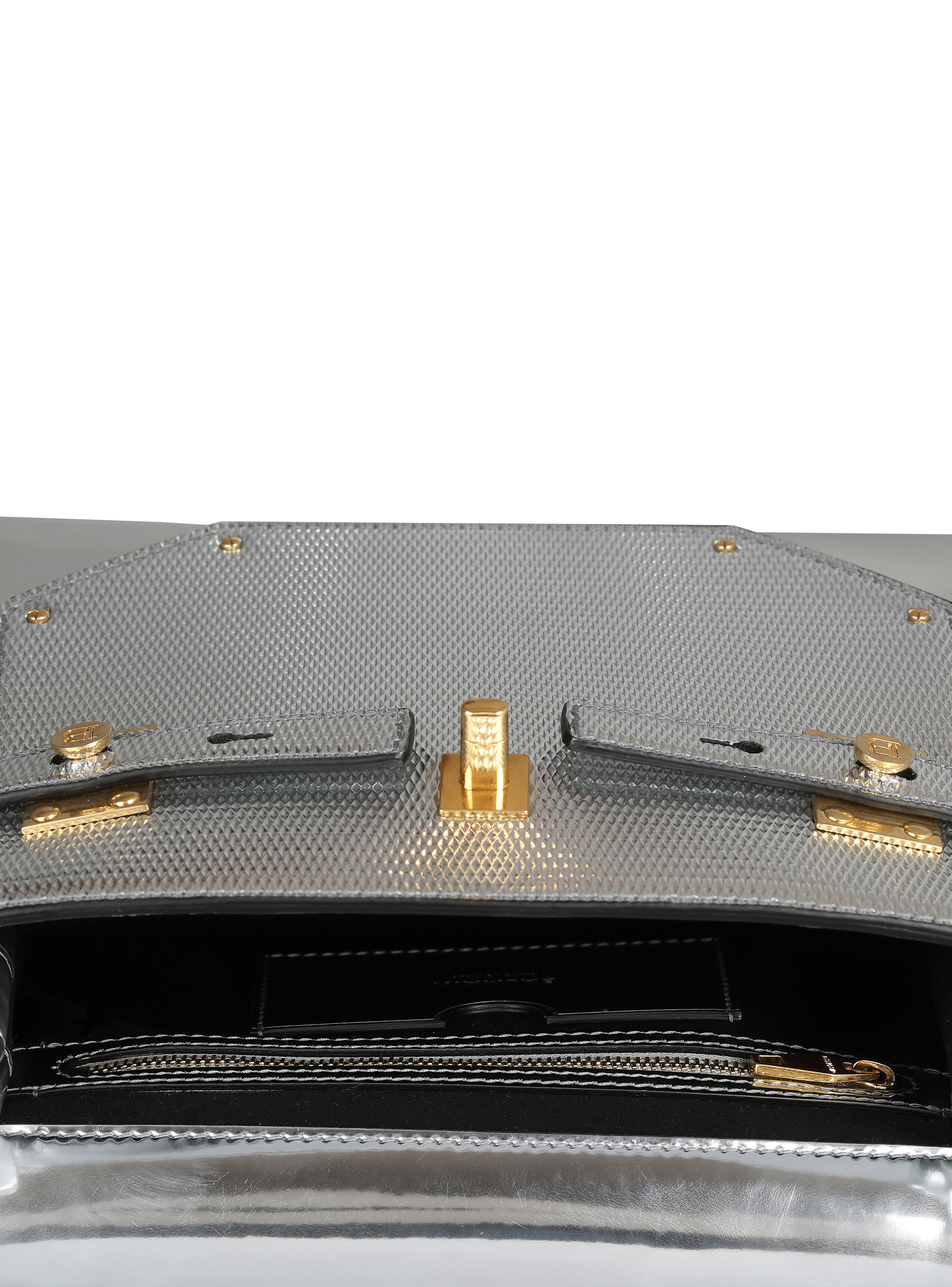 B-Buzz 23 bag in mirror-effect leather - 5