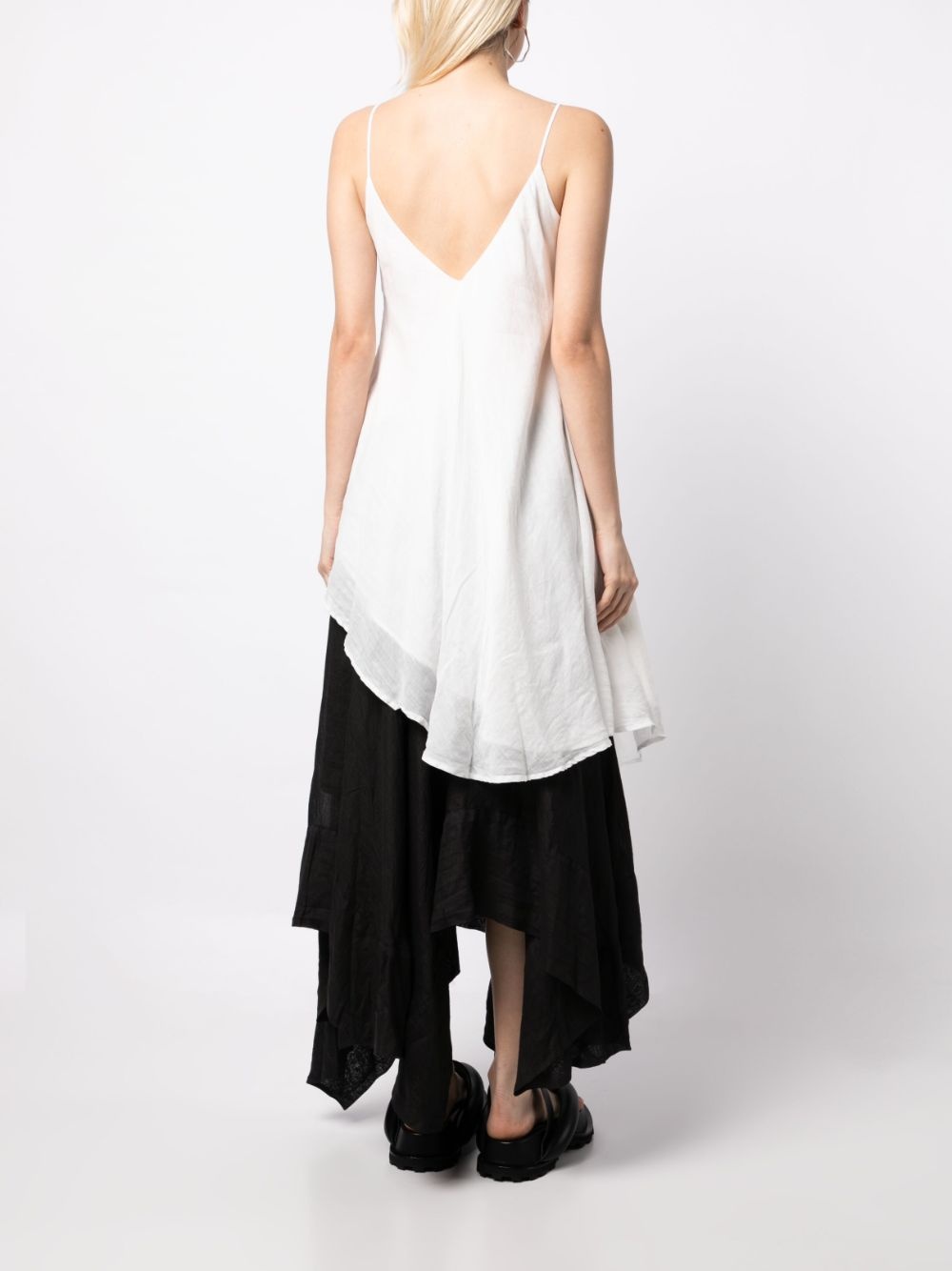 asymmetric-design sleeveless top - 4