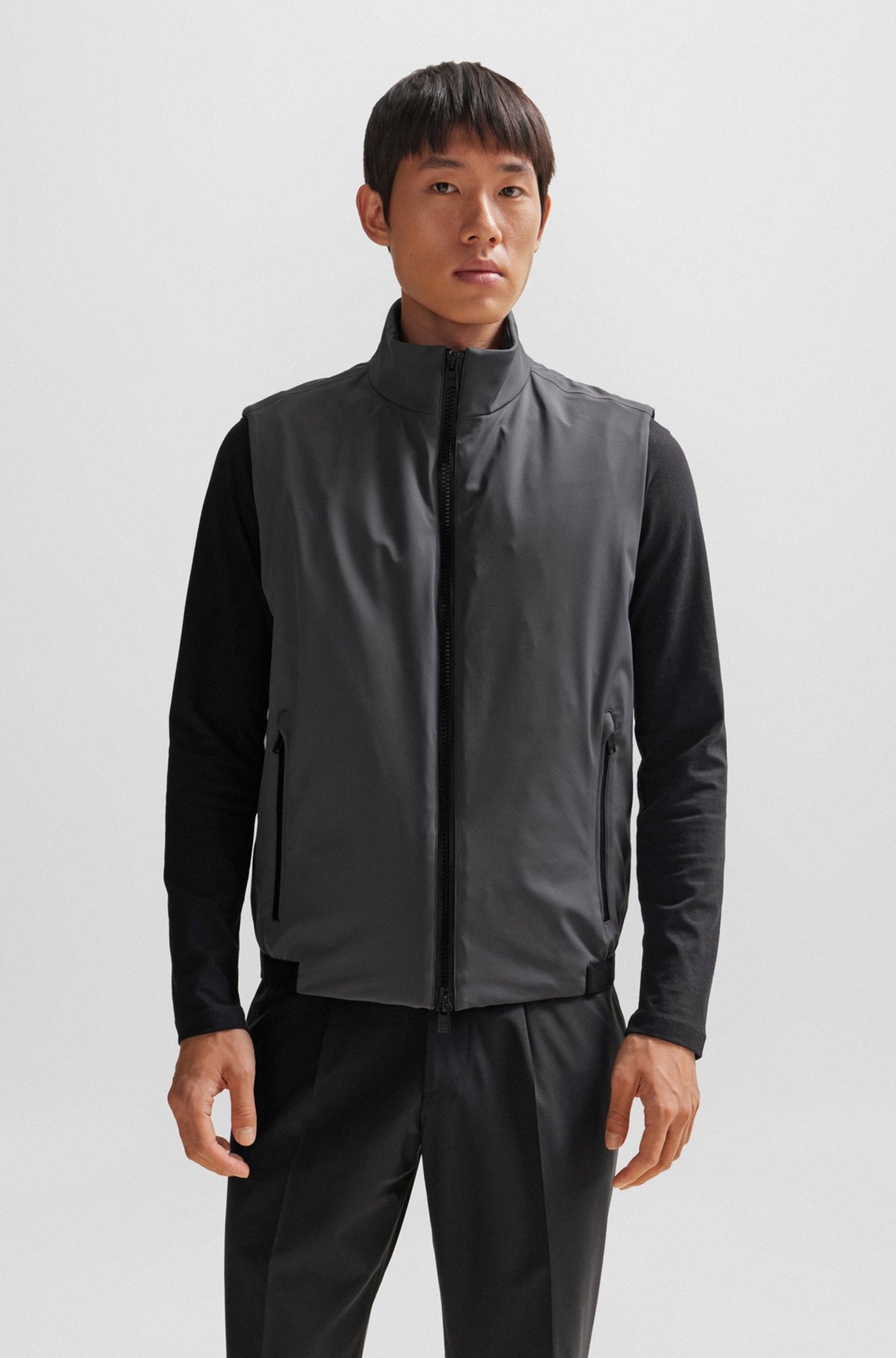 REGULAR-FIT GILET IN WATER-REPELLENT PERFORMANCE-STRETCH FABRIC - 2