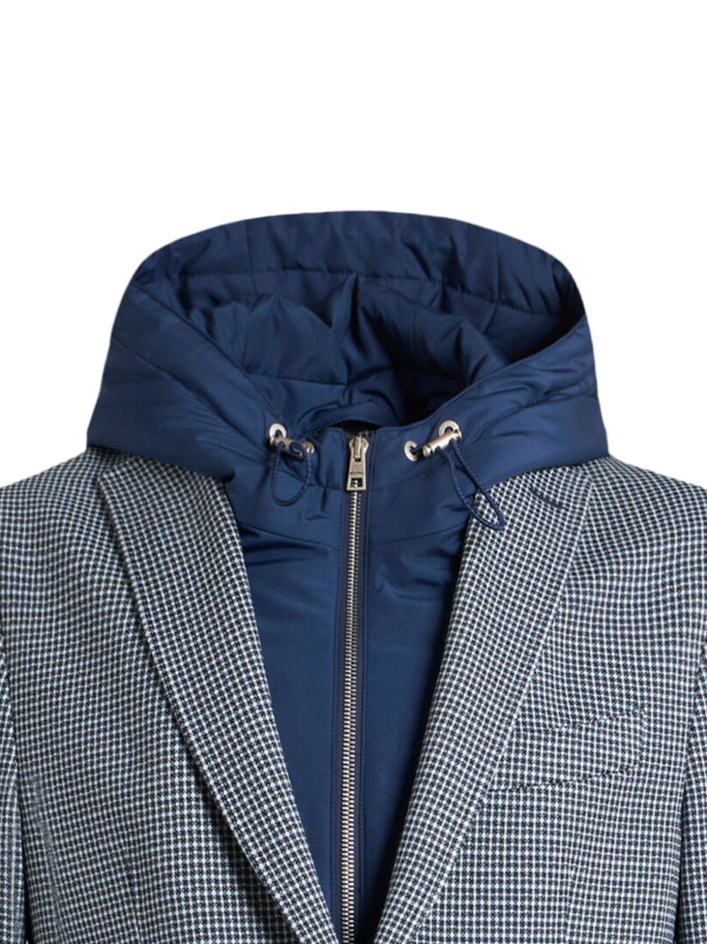 micro check-pattern blazer - 2