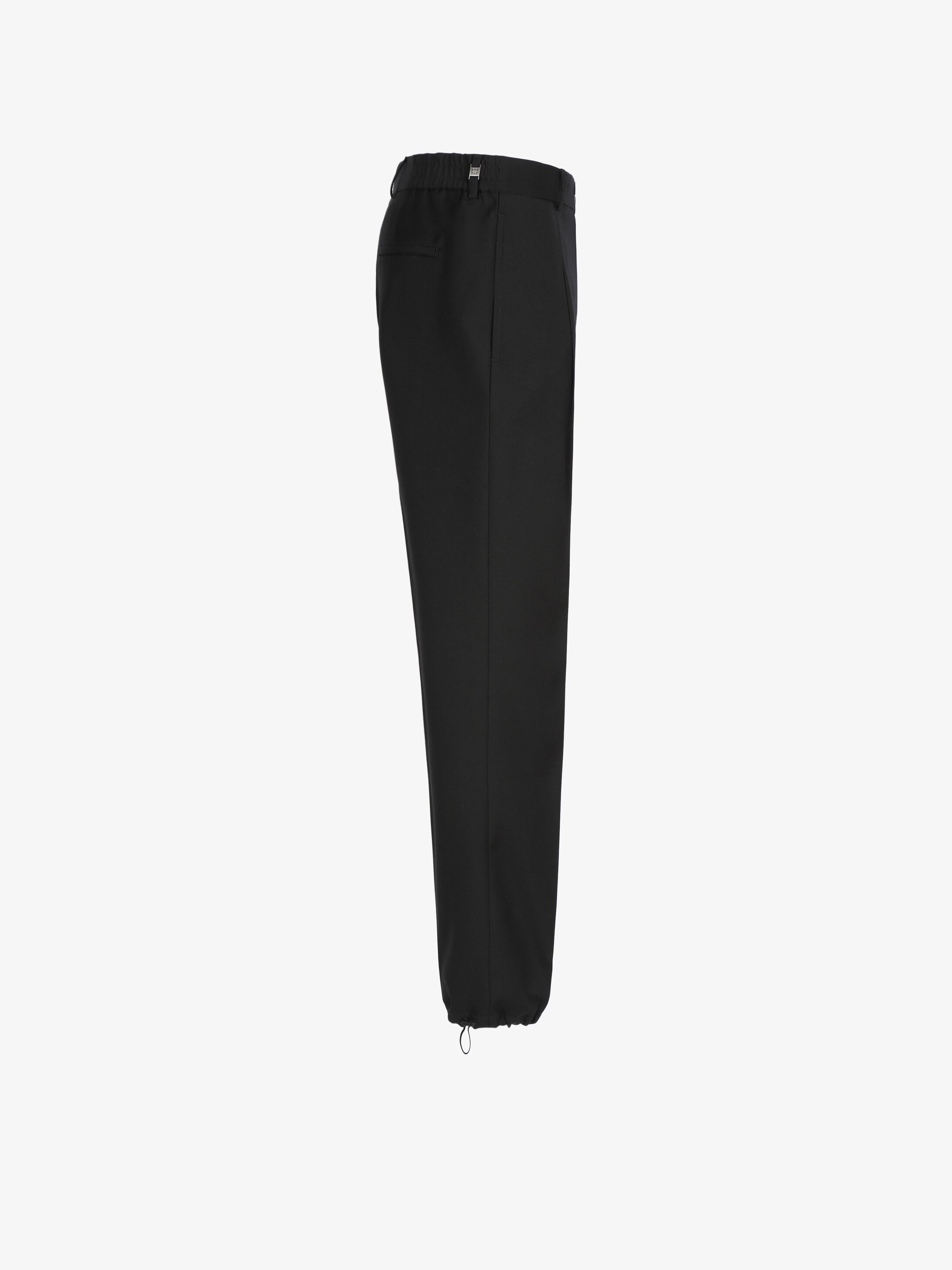 Jogger pants in wool with elastic details - 5