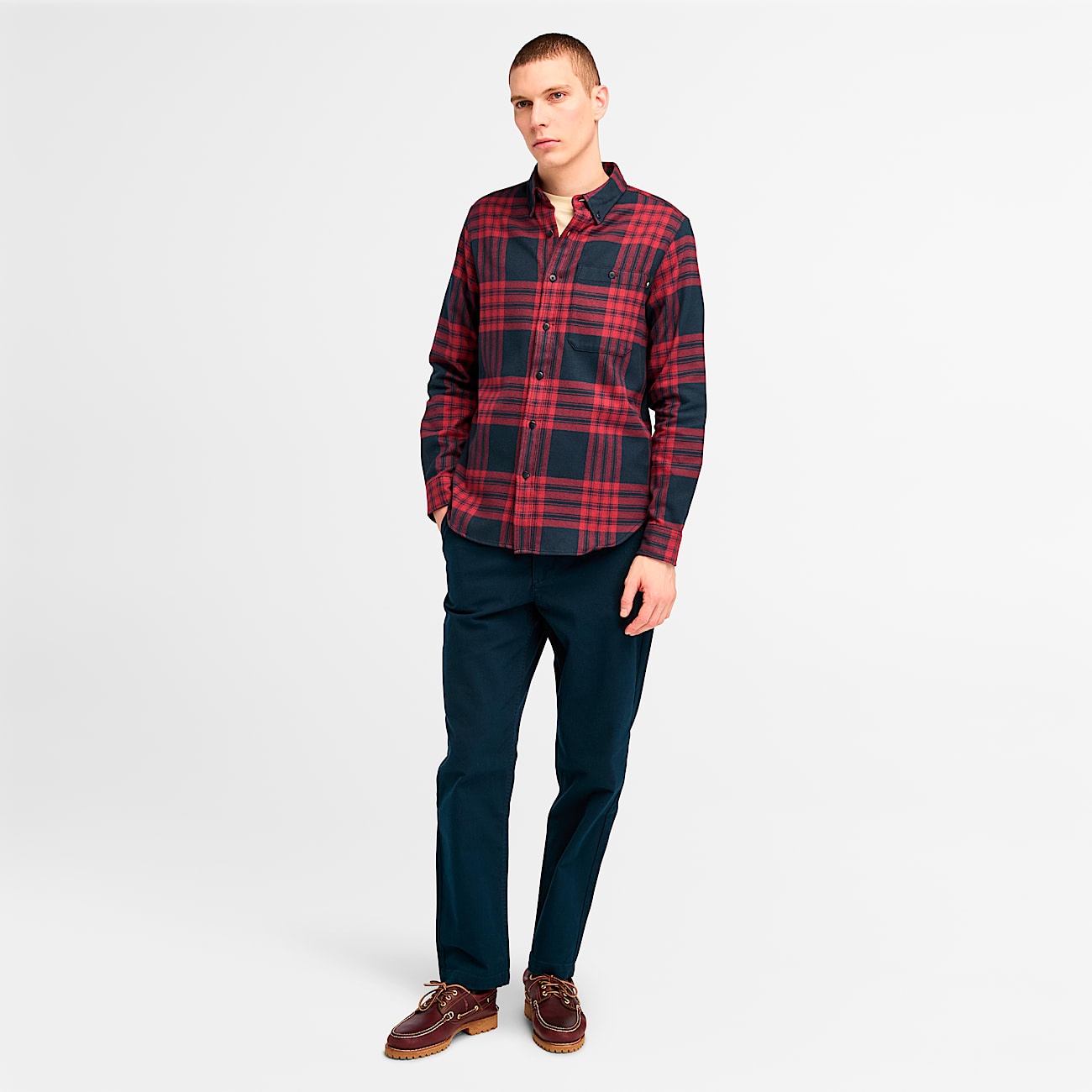 Men's Midweight Flannel Check Shirt - 3