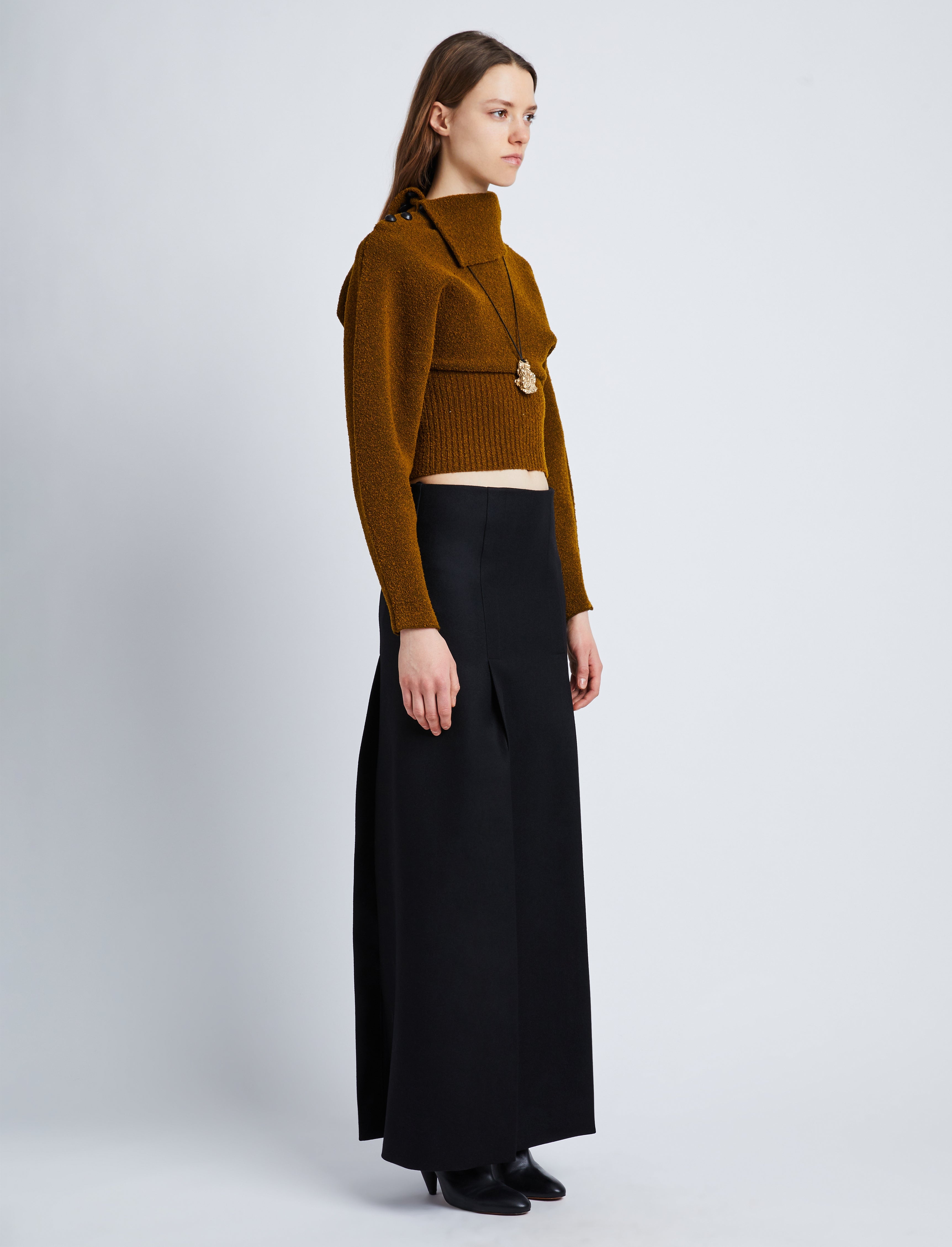 Wool Viscose Boucle Top - 4