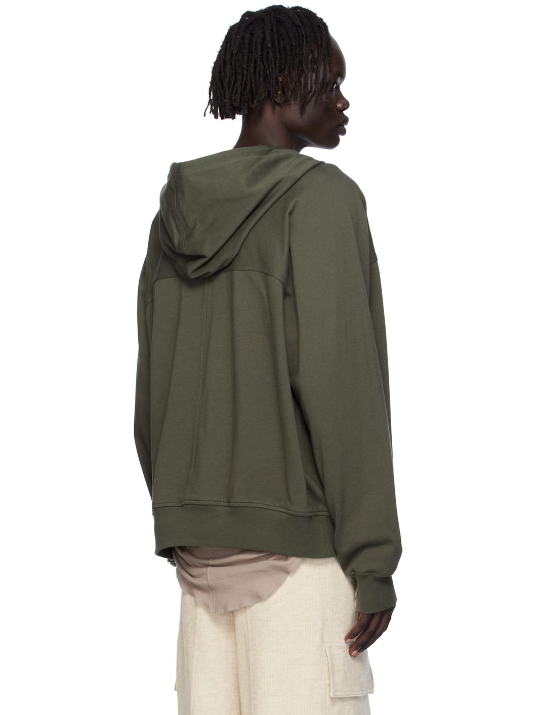 Khaki Concordians Windbreaker Hoodie - 3