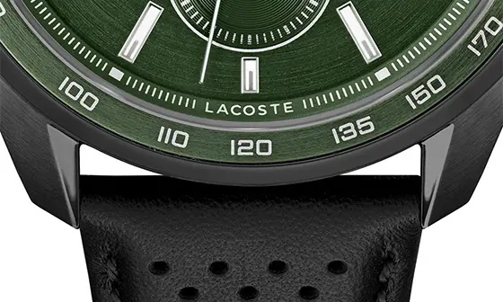 Vancouver Chronograph Watch, 42mm in Black/Green - 5