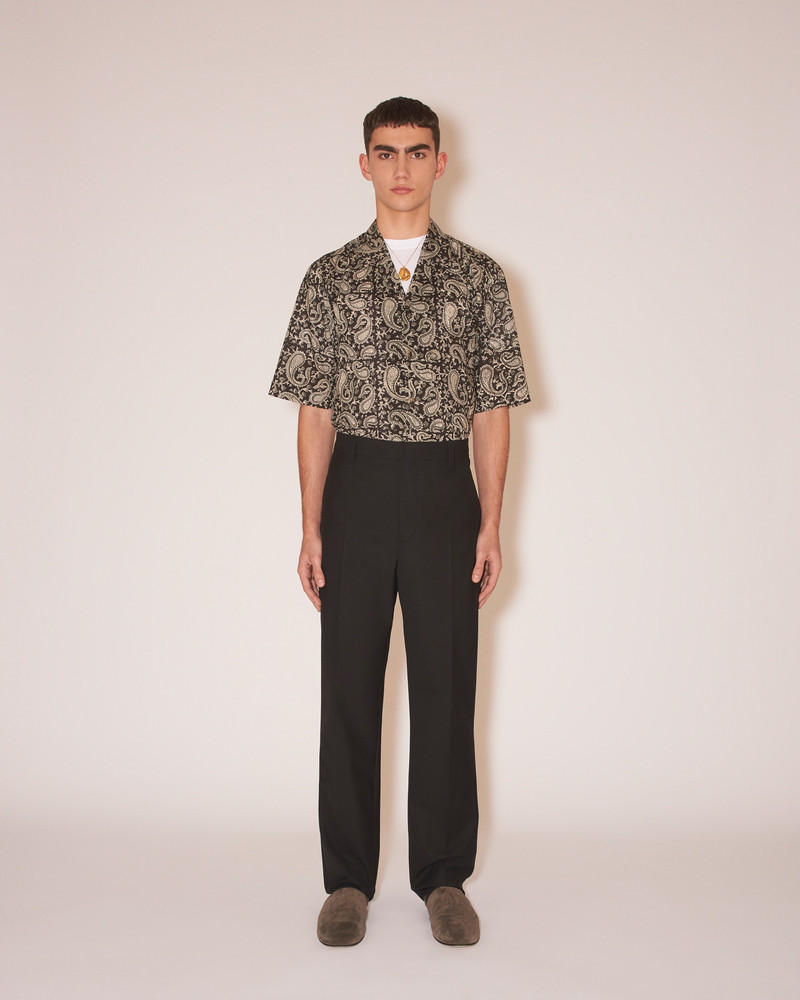 Nanushka JUN - Summer suiting straight-leg pants - Black outlook