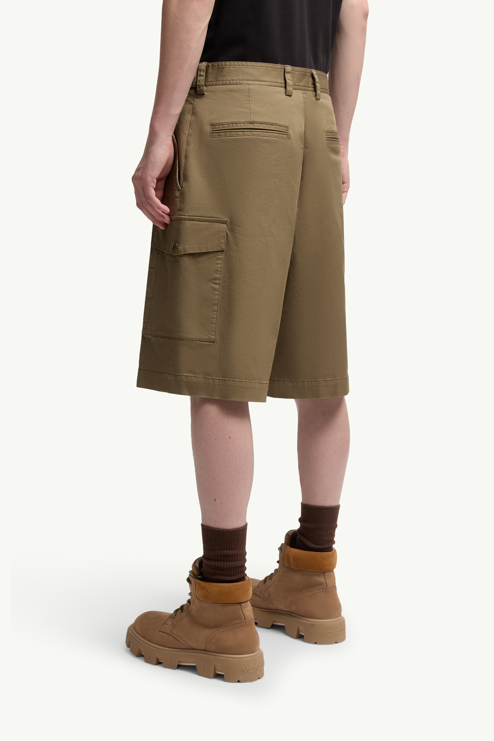 Cotton Gabardine Cargo Shorts - 5