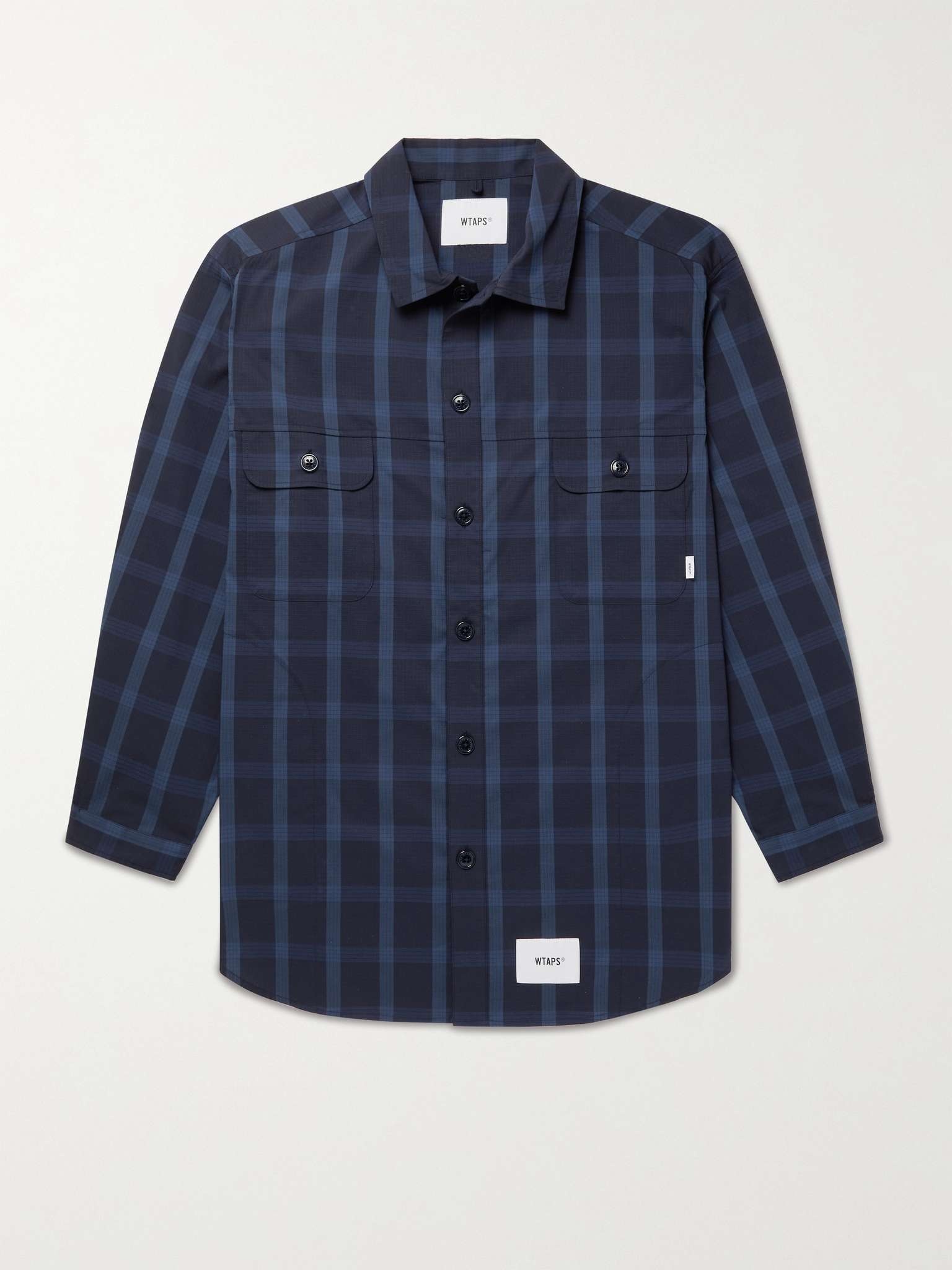 Checked COOLMAX Cotton-Blend Ripstop Overshirt - 1