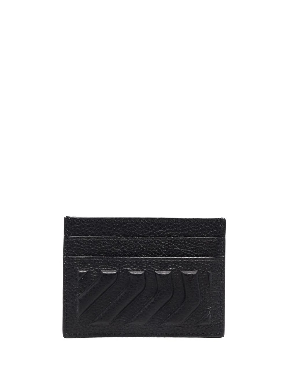 embossed leather cardholder - 2