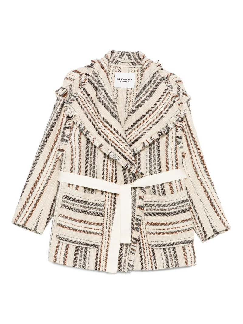 Illisa 스트립 fringed 재킷 1