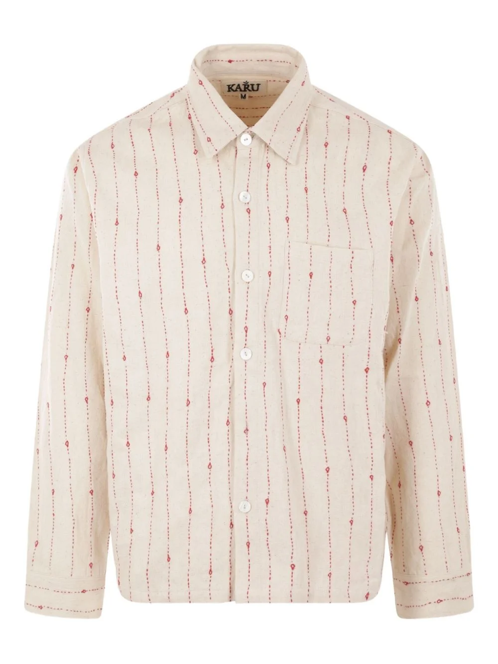 embroidered cotton shirt - 1