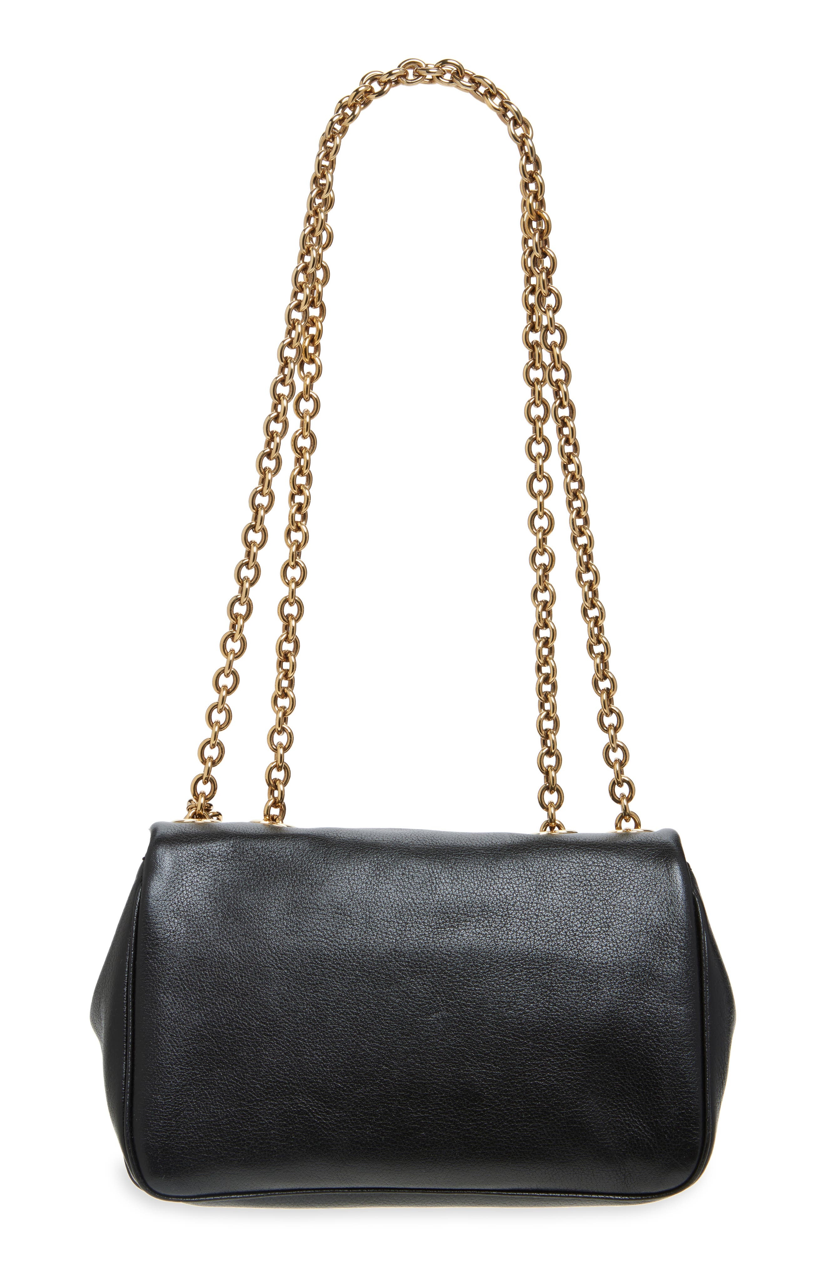 Chloé Heritage Leather Shoulder Bag in Black at Nordstrom - 4
