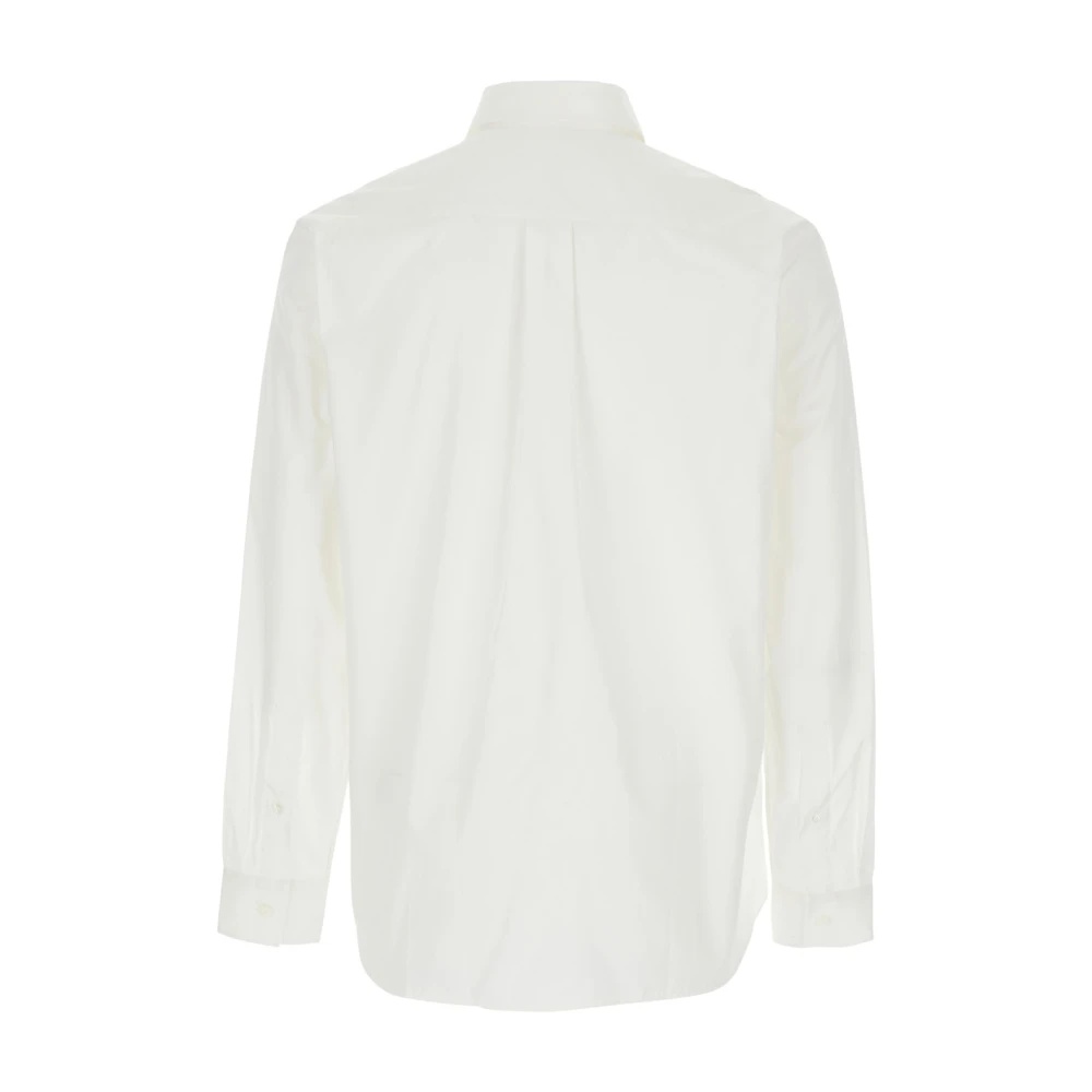 CLASSIC WHITE SHIRT WITH LOGO EMBROIDERY - 2