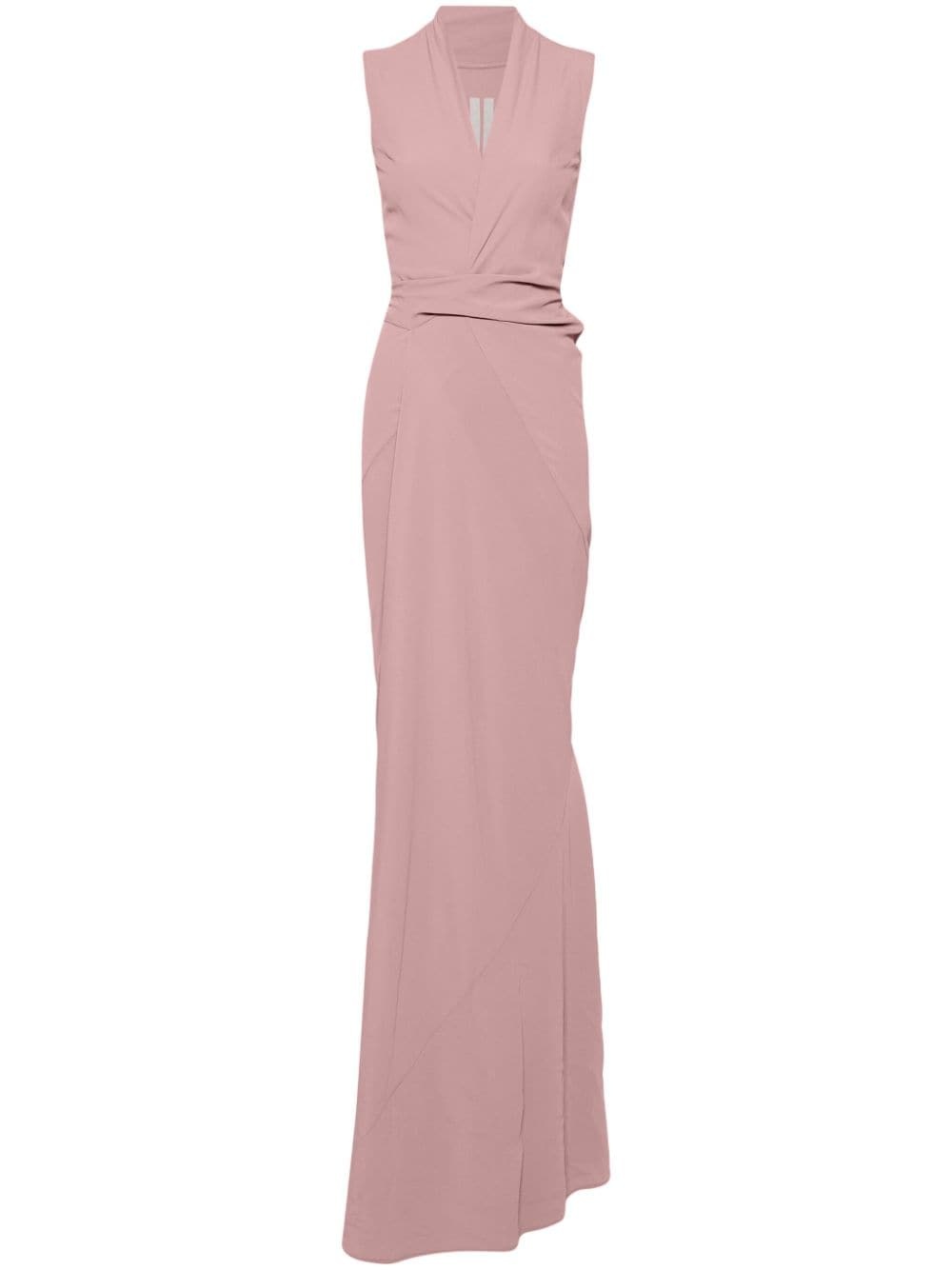crepe wrap maxi dress - 1