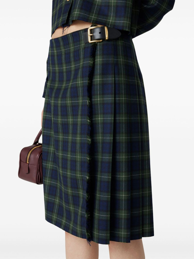 pleated tartan skirt 4