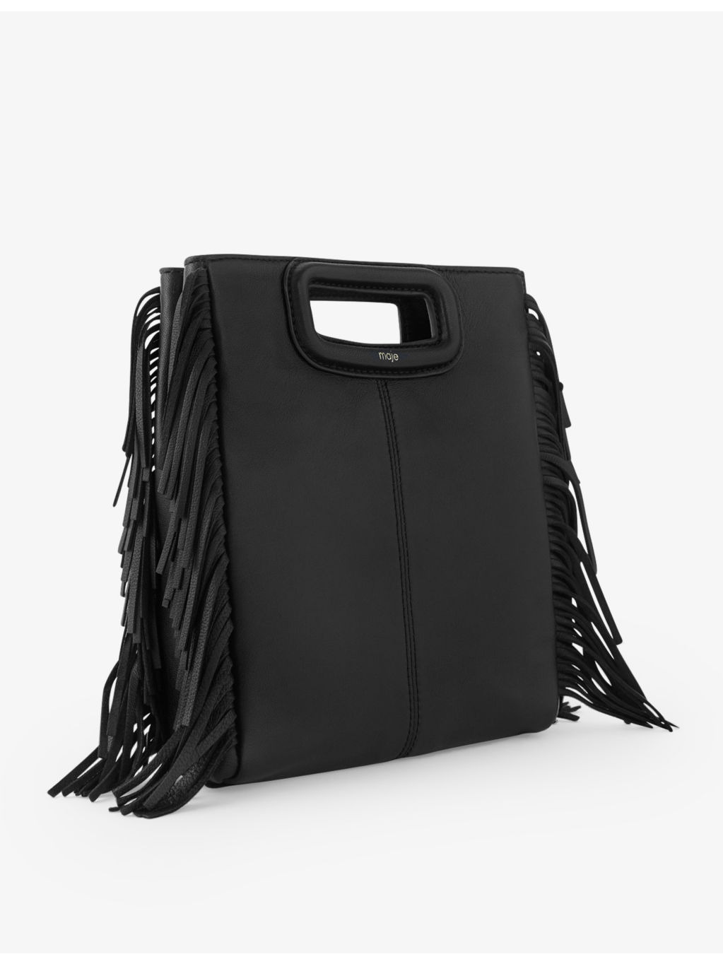 M fringed-trim leather cross-body bag - 3