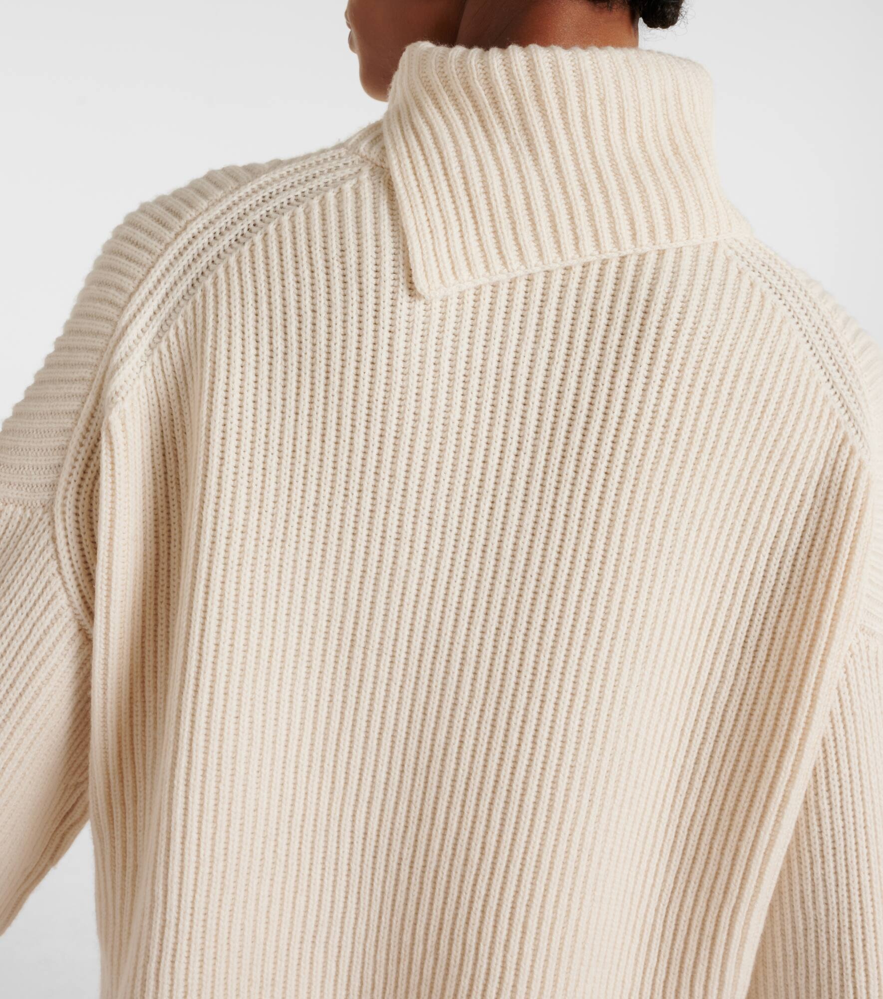 Wool, cashmere and silk turtleneck sweater - 7