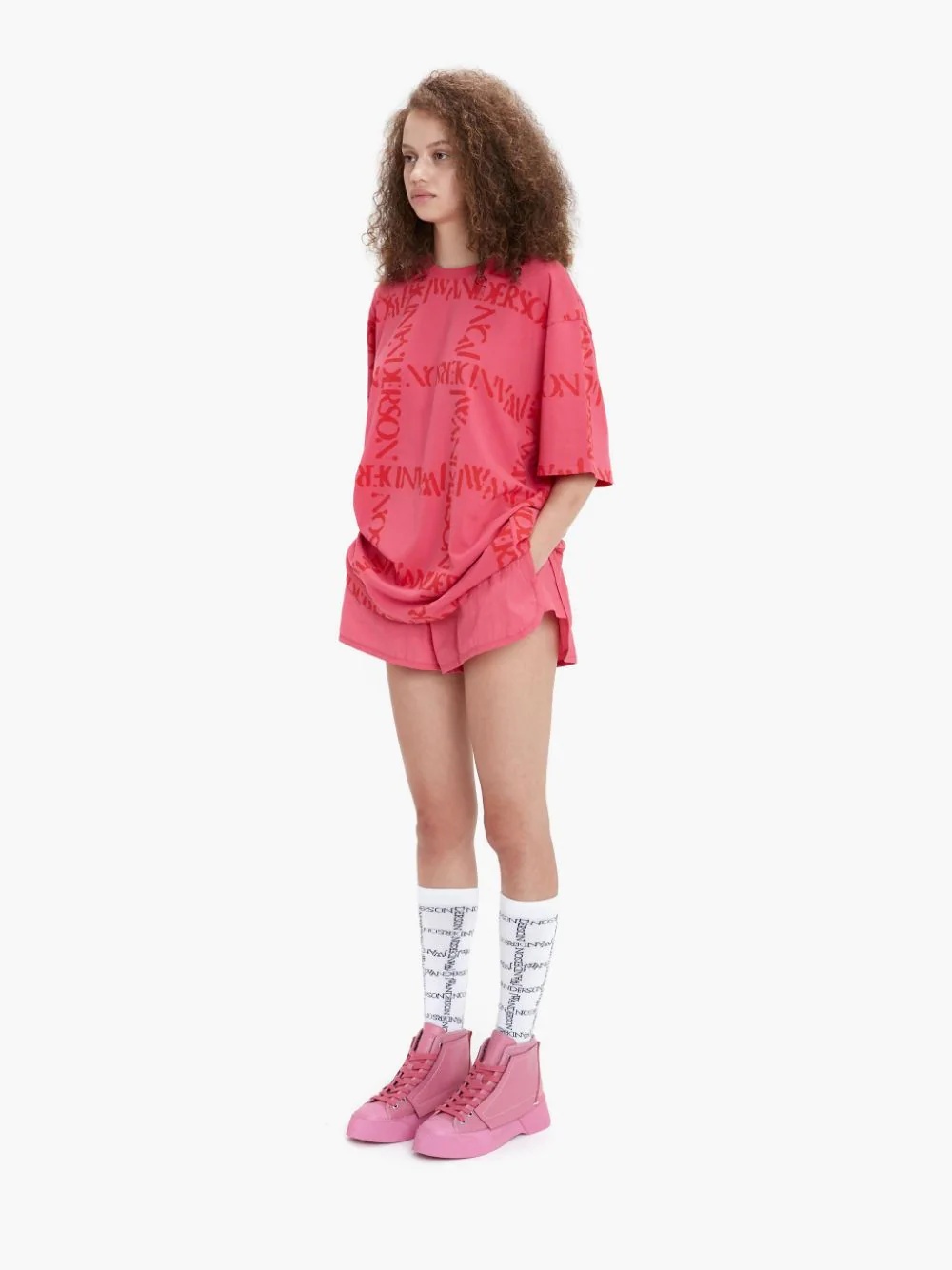 OVERSIZE LOGO GRID T-SHIRT - 4
