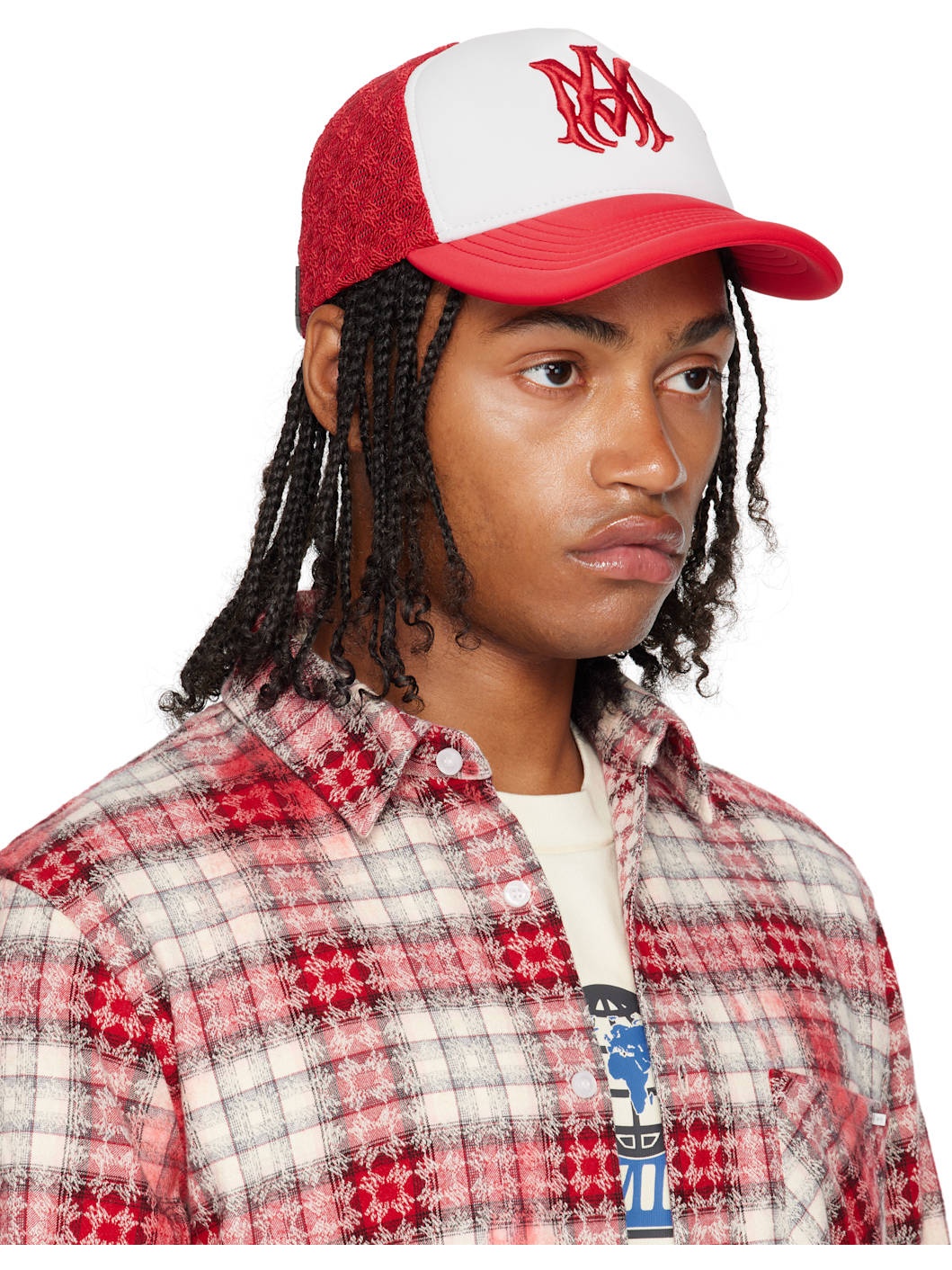 Red MA Two Tone Trucker Cap - 2