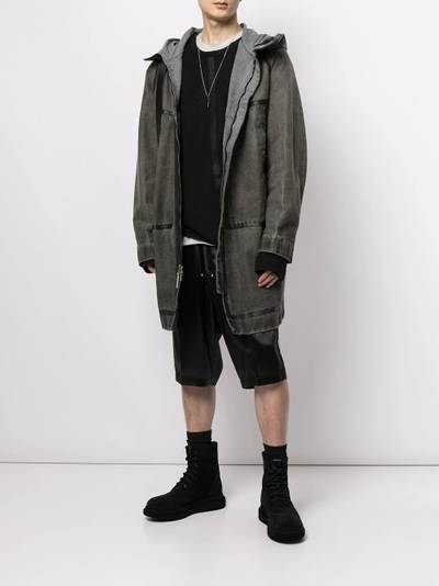 Isaac Sellam tape-detail hooded jacket outlook