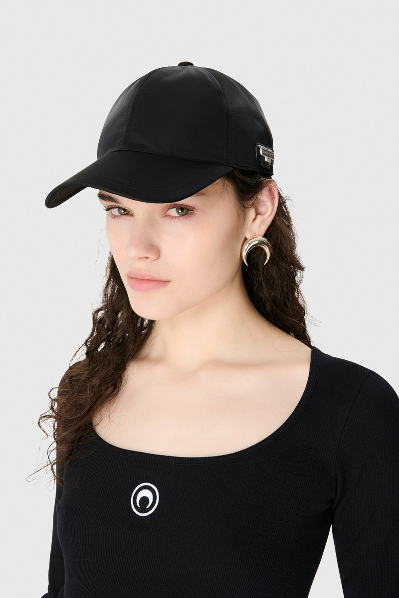 Marine Serre SATIN NYLON BASEBALL CAP outlook