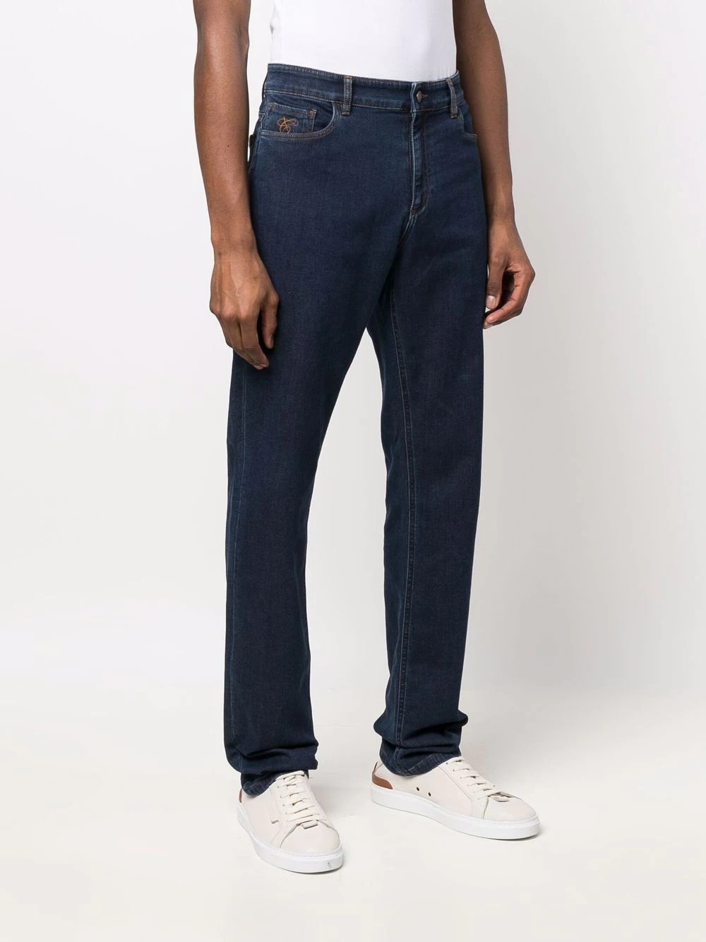 mid-rise tapered jeans - 3