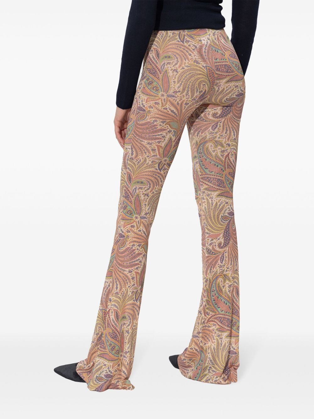 paisley-print trousers - 4