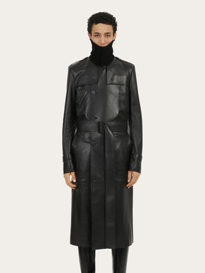 FERRAGAMO LEATHER TRENCH outlook