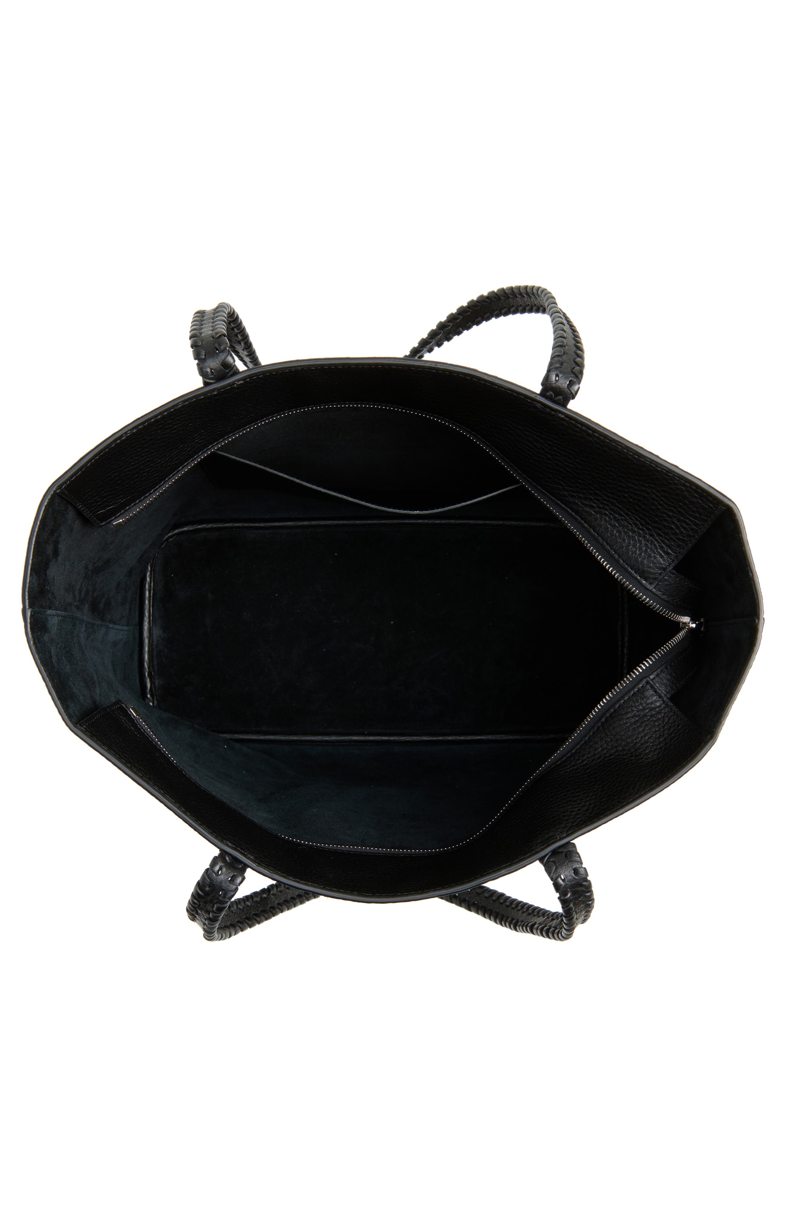 Valentino Garavani Nellcôte Leather Shopper in Nero at Nordstrom - 4