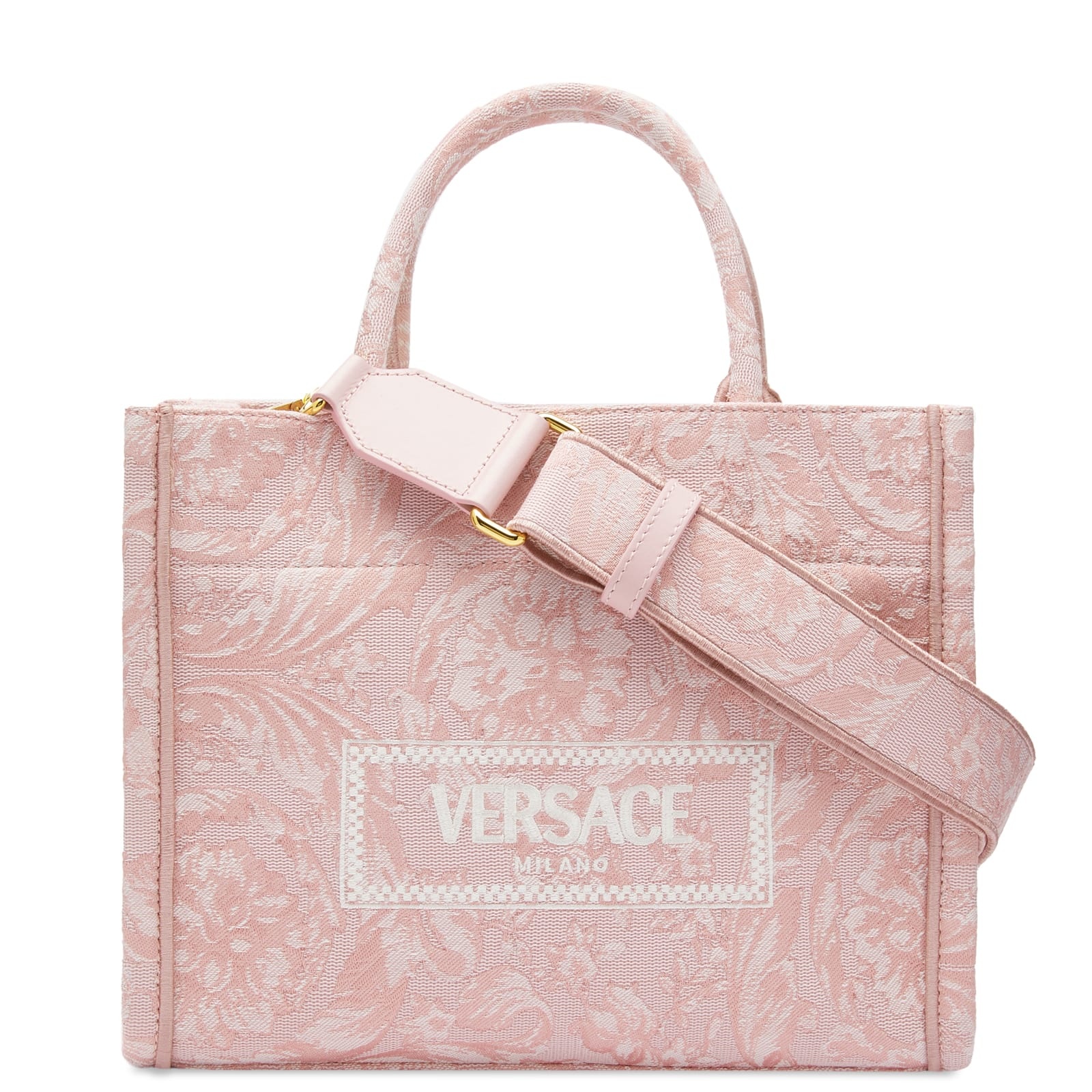 Versace Medium Tote Bag In Embroidery Jacquard - 1