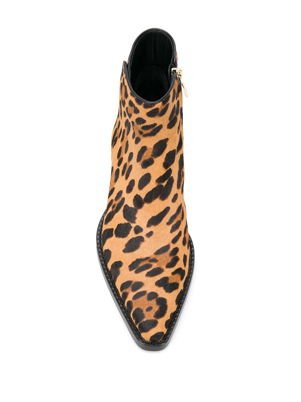 leopard print ankle boots - 4