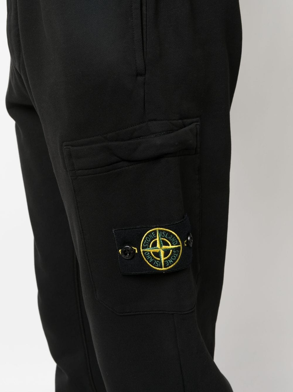 logo-embroidered cotton track pants - 5