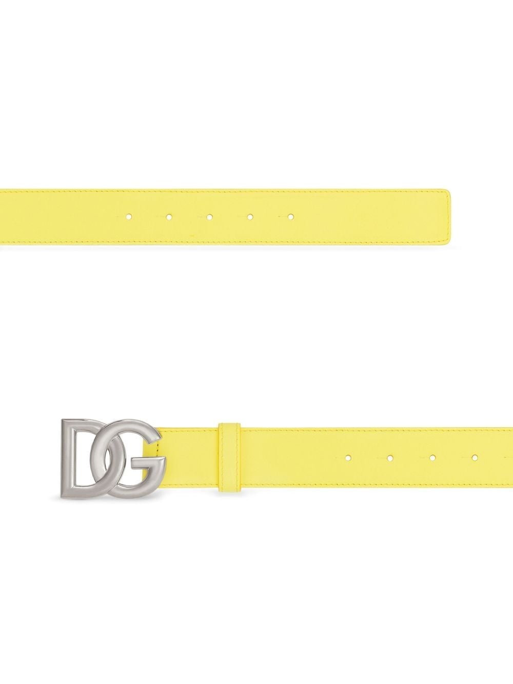 logo-buckle leather belt - 2