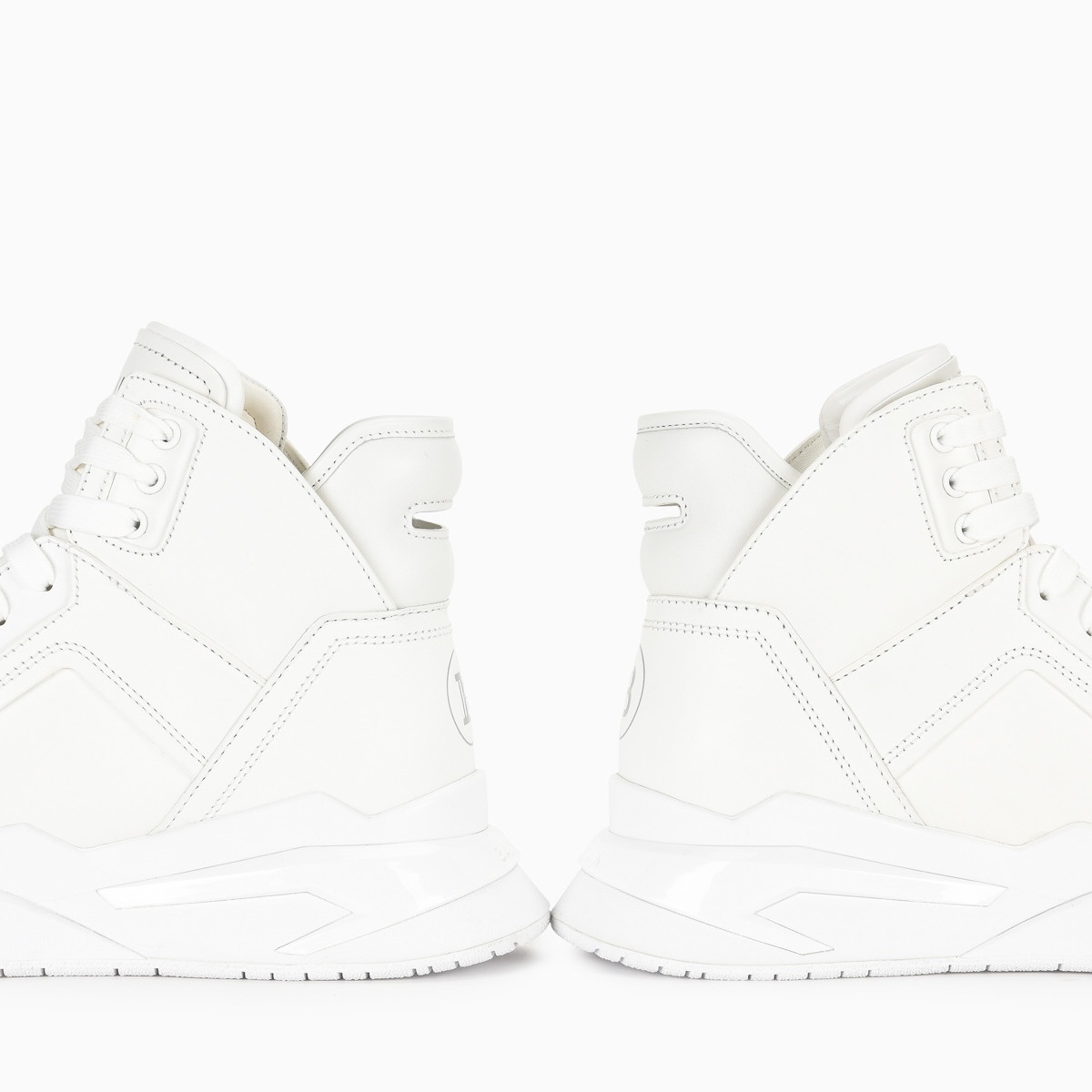 White B-ball sneakers - 5